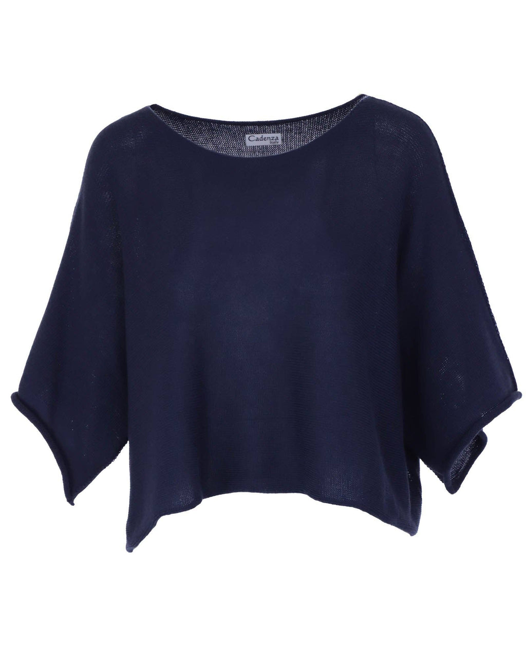 Cotton Blend Short Tunic Top: Sage / One Size