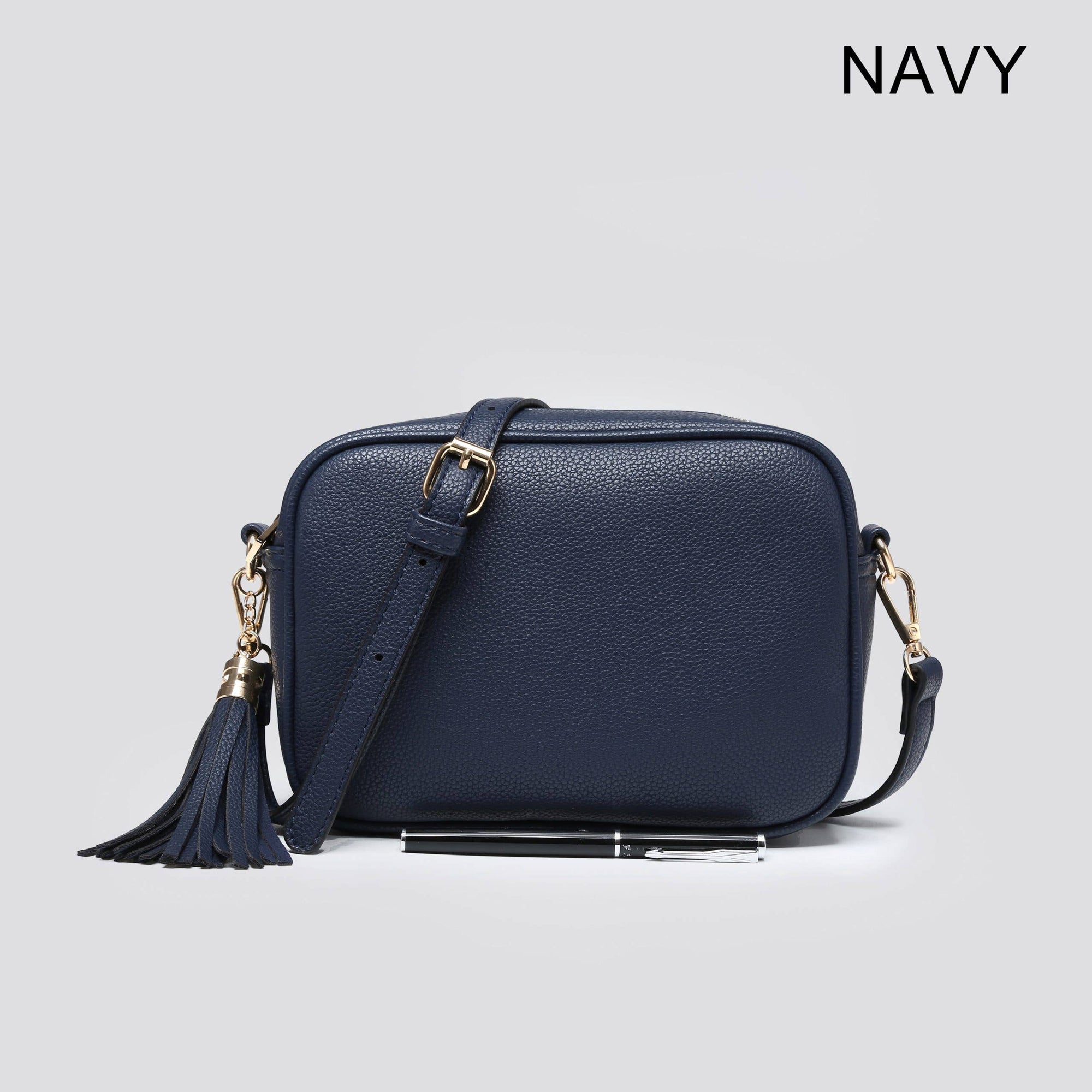 Premium Vegan Leather Camera Crossbody Bag JNY8096: SILVER