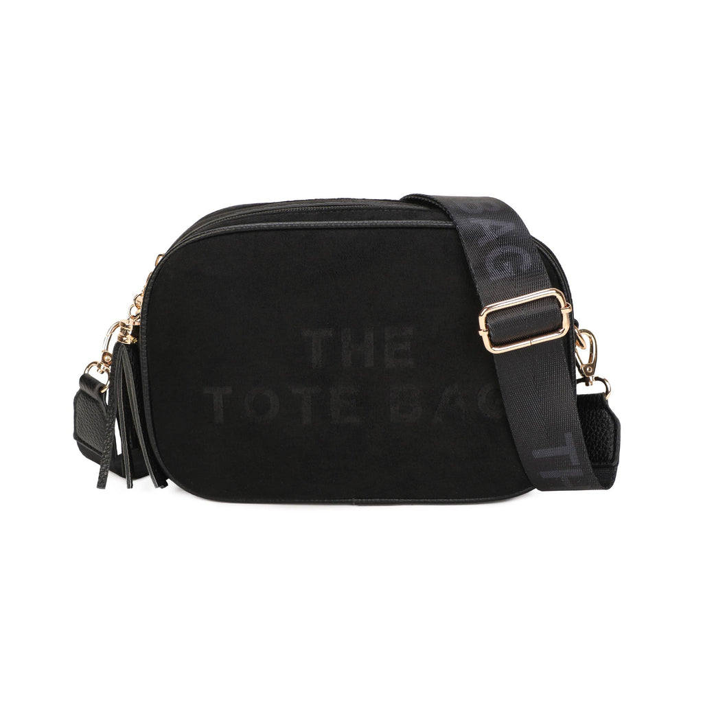 JM1720 Suede Crossbody Bag: Coffee