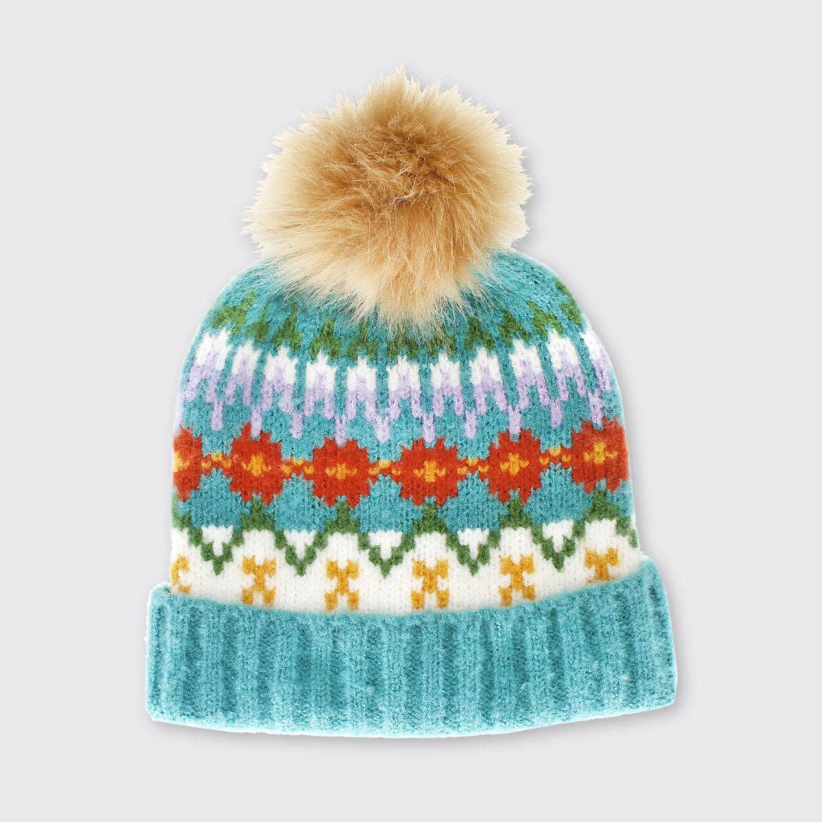Carla Bobble Hat: Pink
