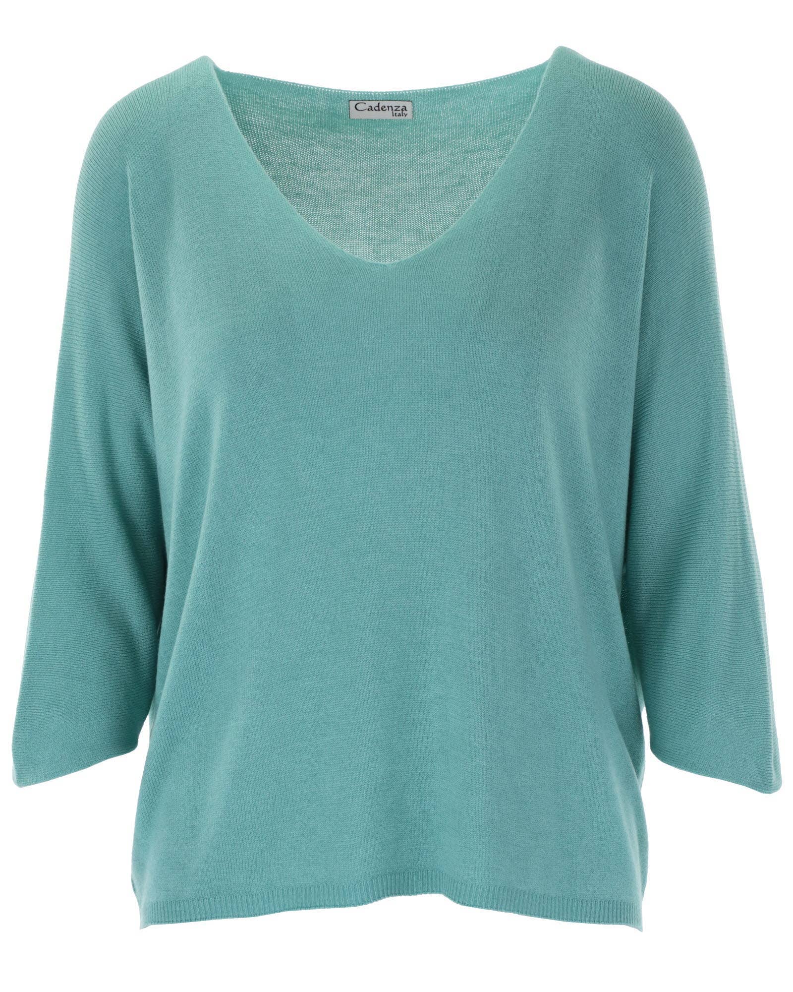 Summer Knit Top: Azure Blue