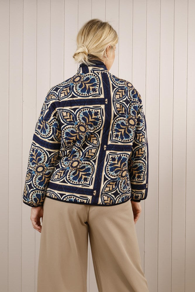 Goose Island Paisley Quilted Bomber Jacket