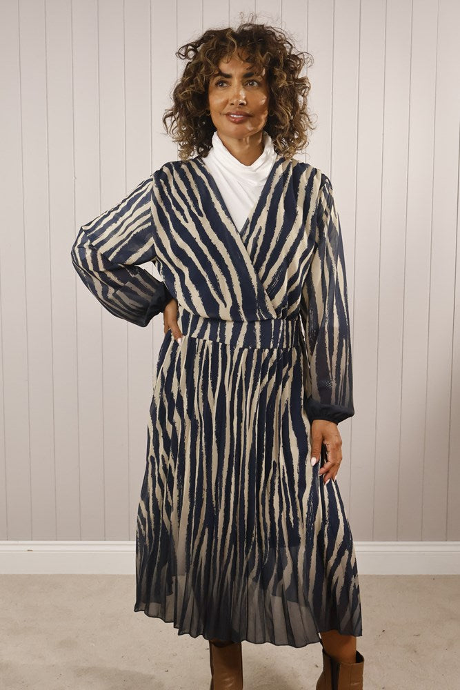 Goose Island Zebra Print Elasticated Waist Dress