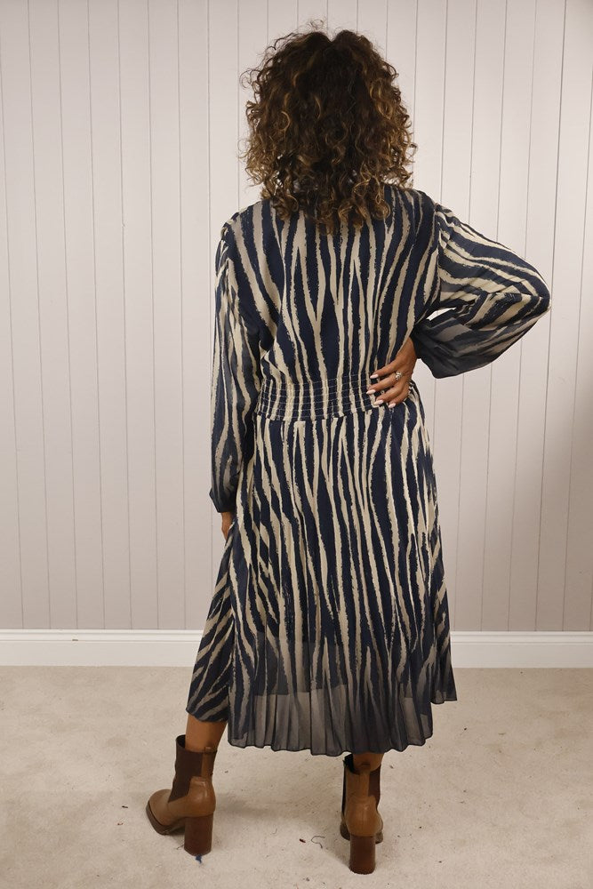 Goose Island Zebra Print Elasticated Waist Dress