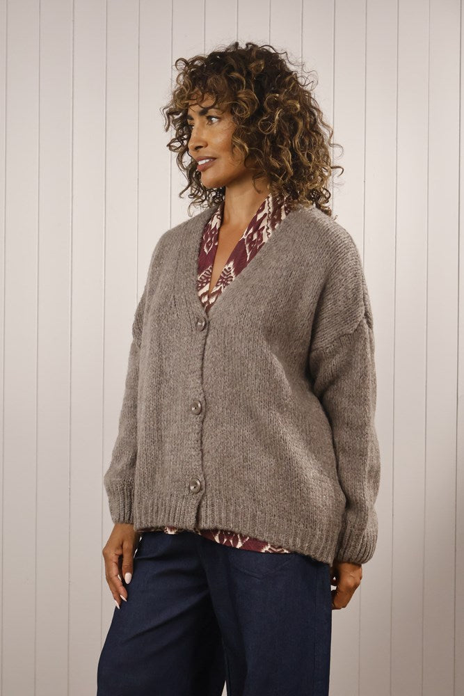Goose Island Chunky Knit Button Front Cardigan