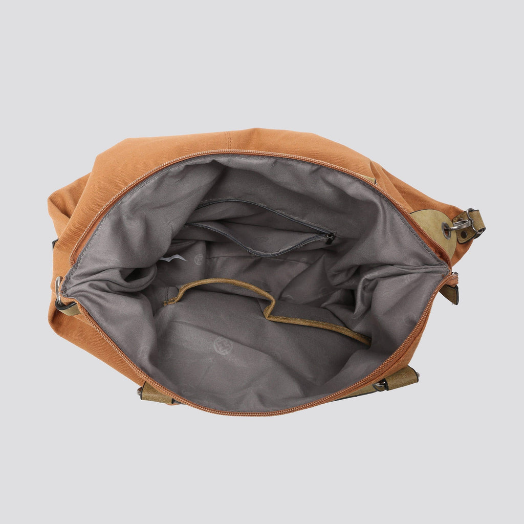 2253 Large Canvas Star Bags: BROWN