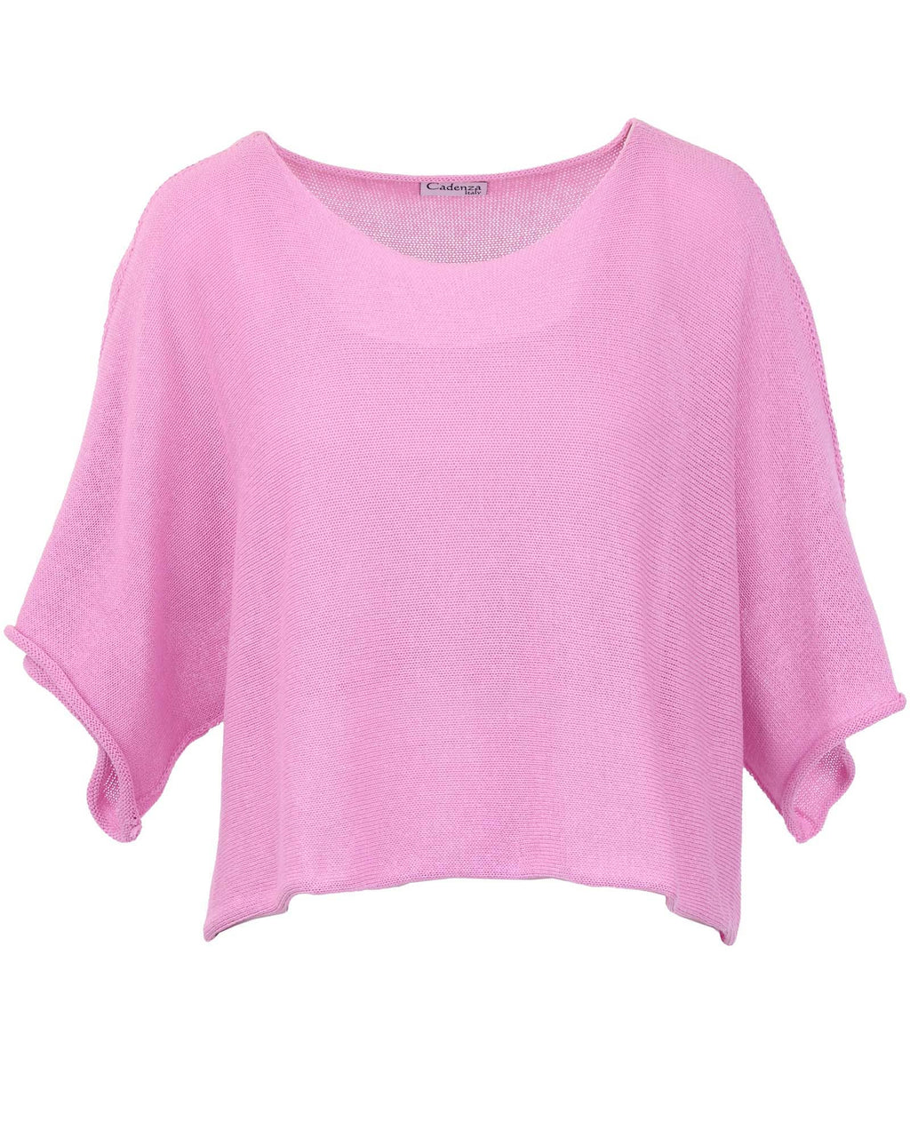 Cotton Blend Short Tunic Top: Sage / One Size