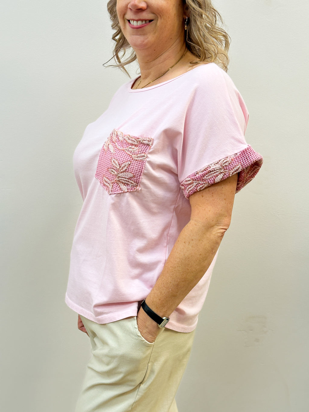 Sequin Trim T Shirt