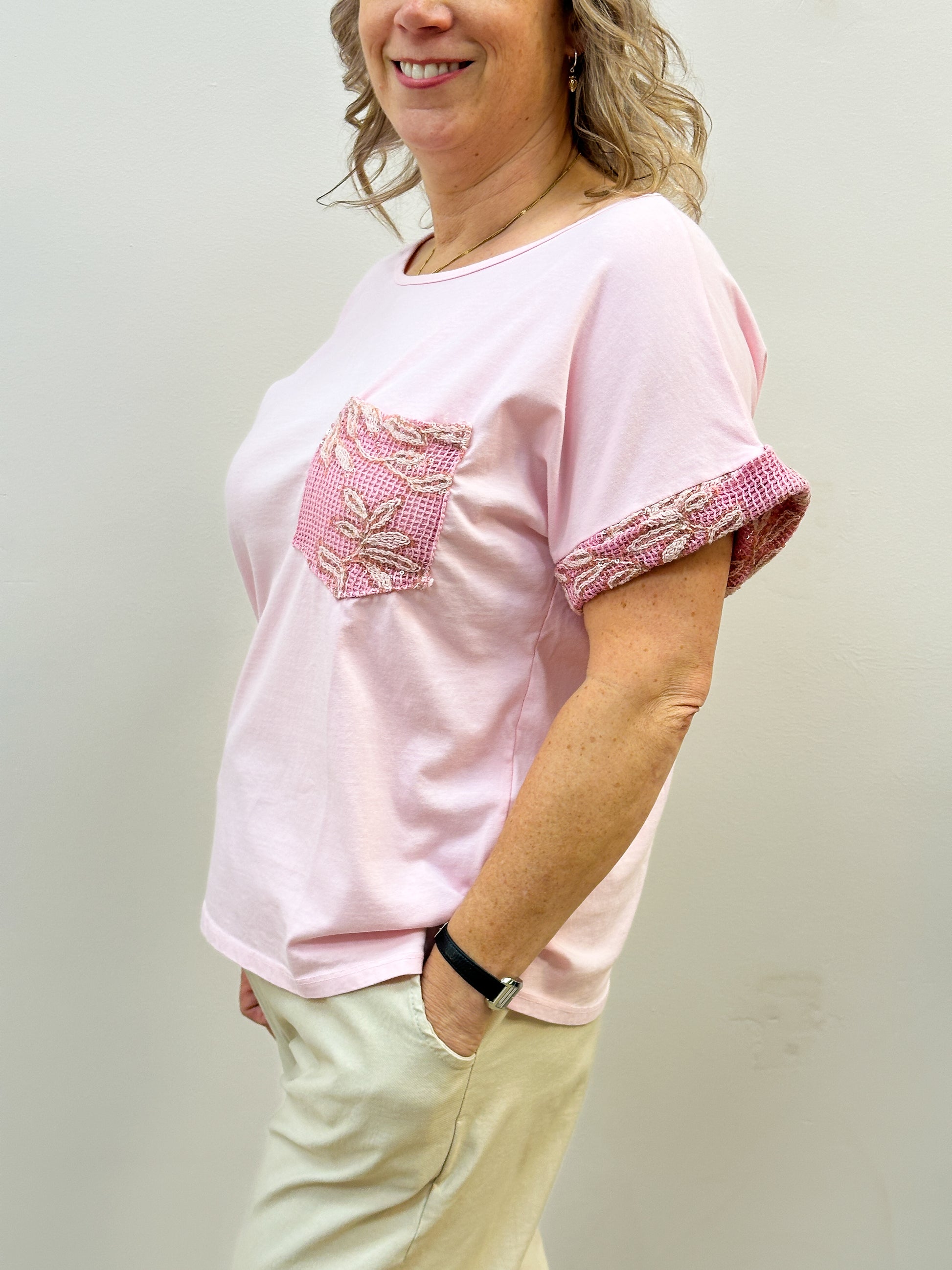 Sequin Trim T Shirt