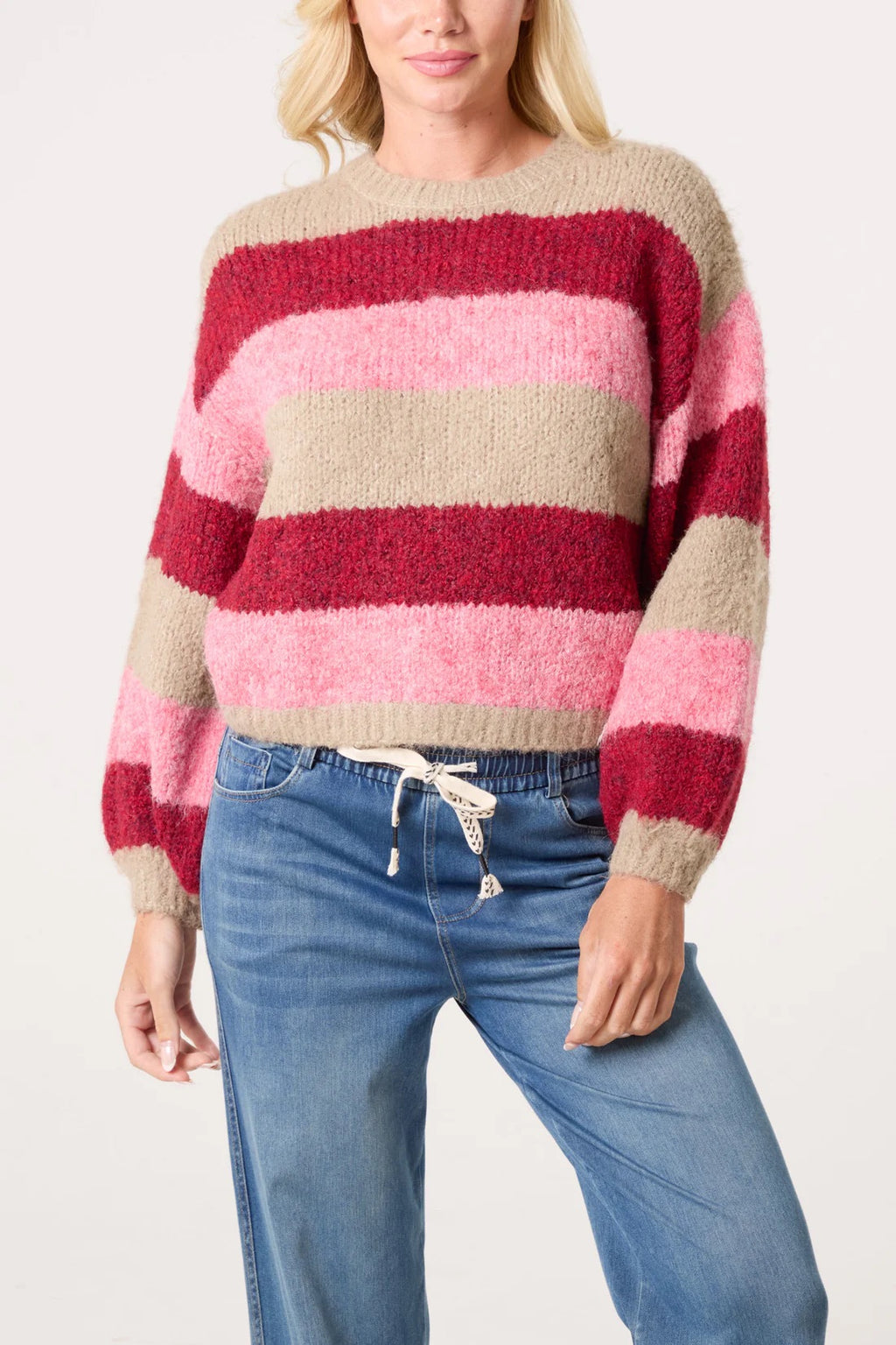Wildflower Stripe soft knit jumper