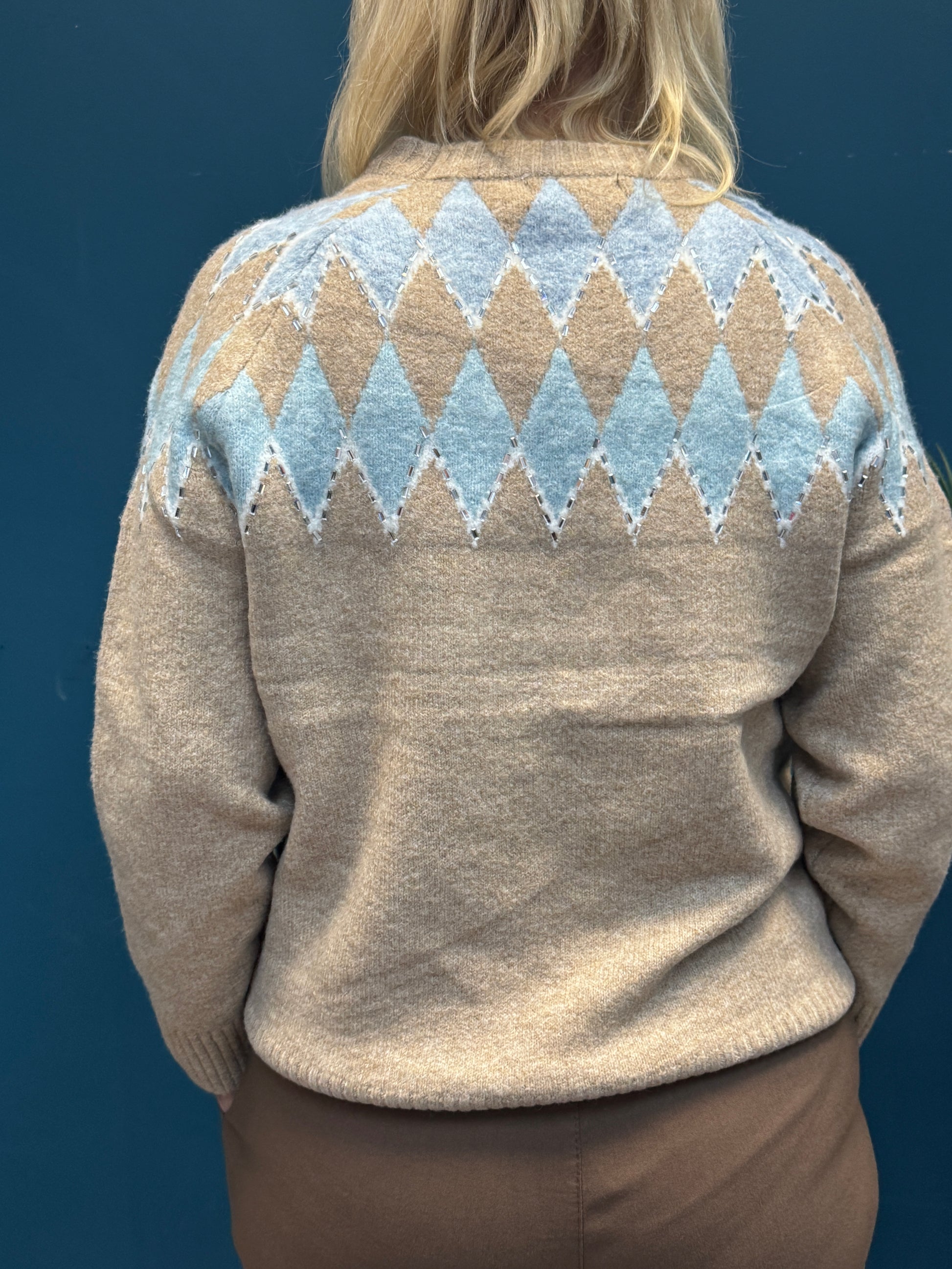 KM Fair Isle Jumper Blue