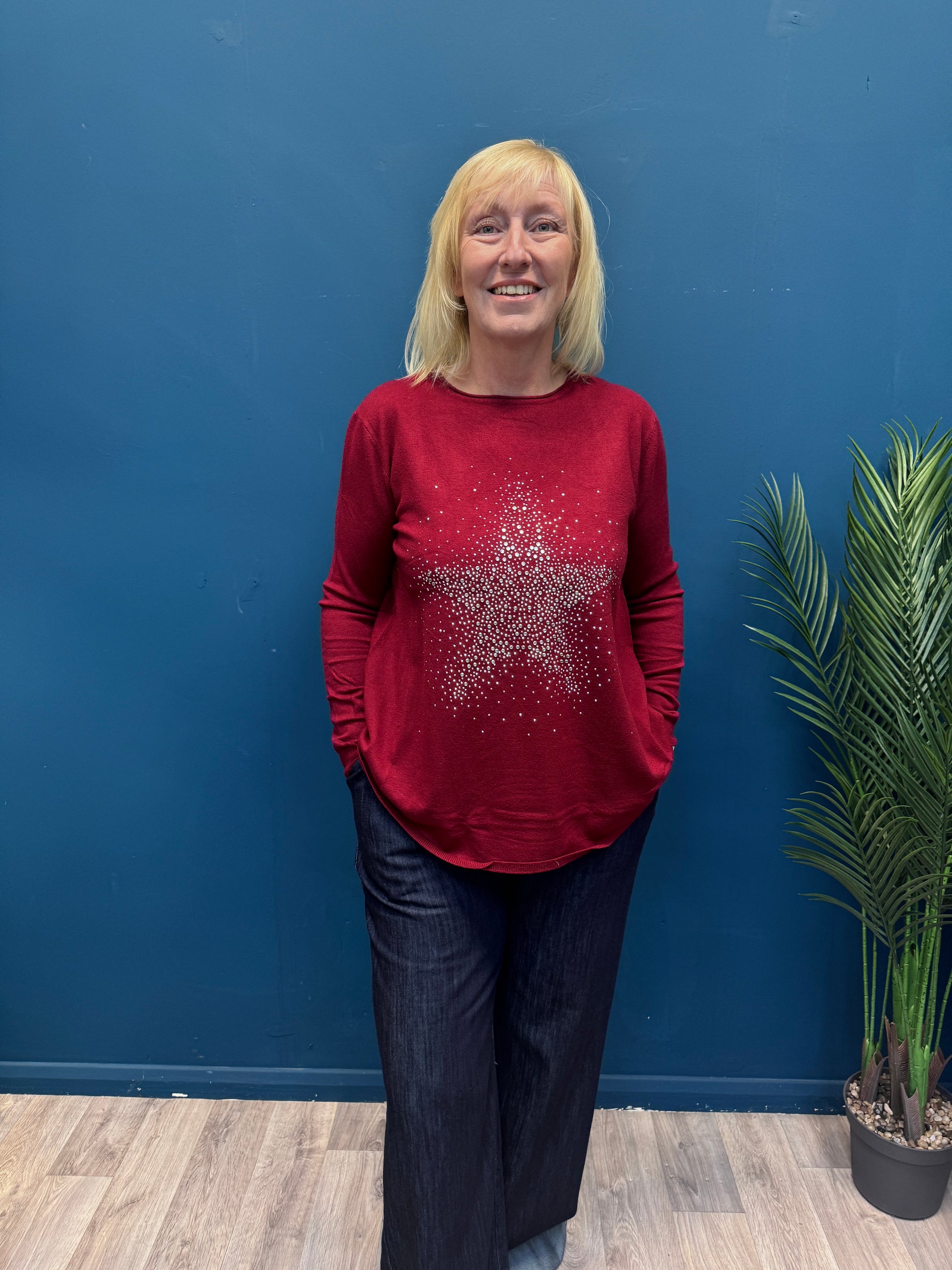 Diamante Star Jumper Wine