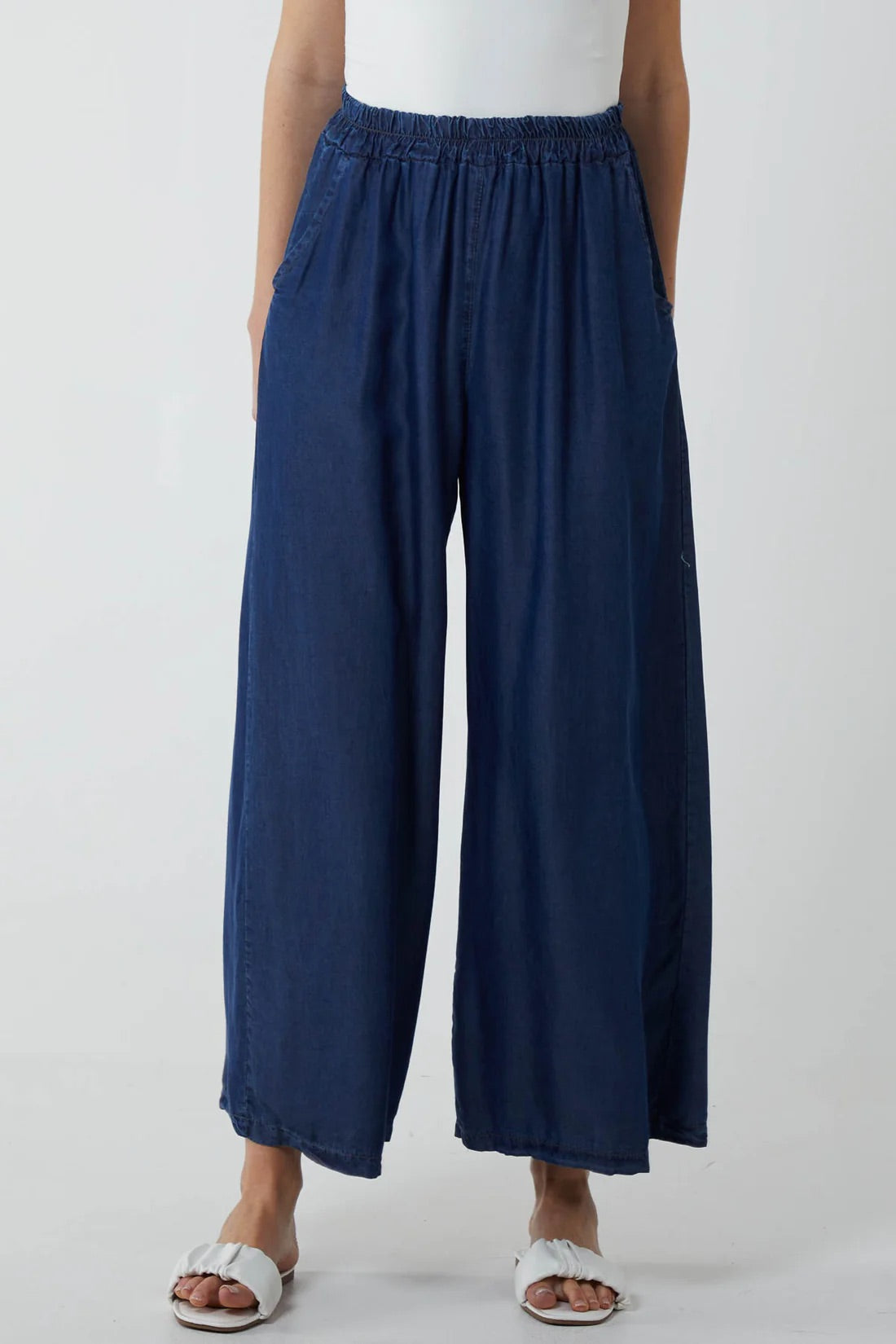 Denim Culotte Trouser