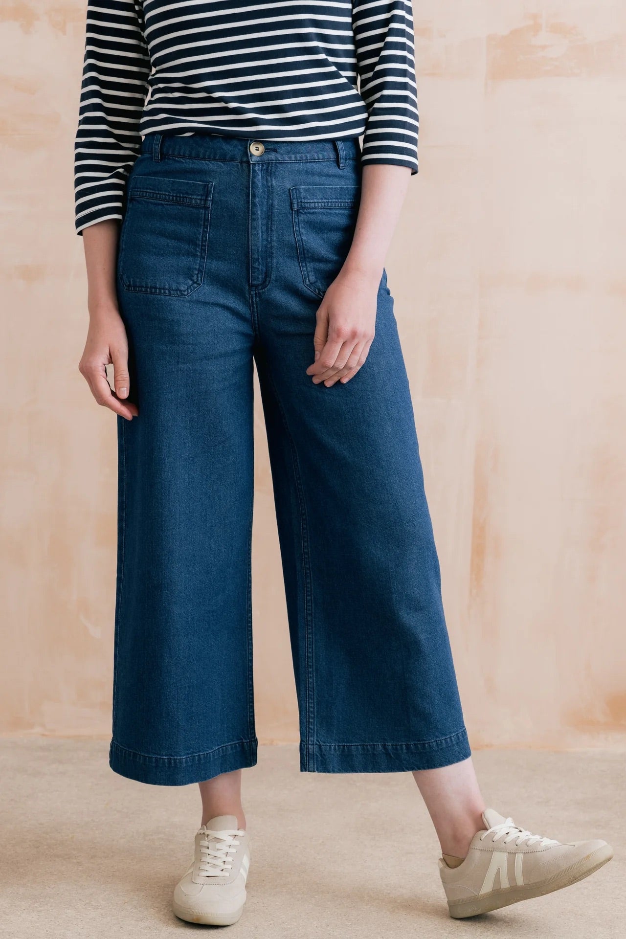 Lily & Me Amelia Cropped Wide Leg Jean