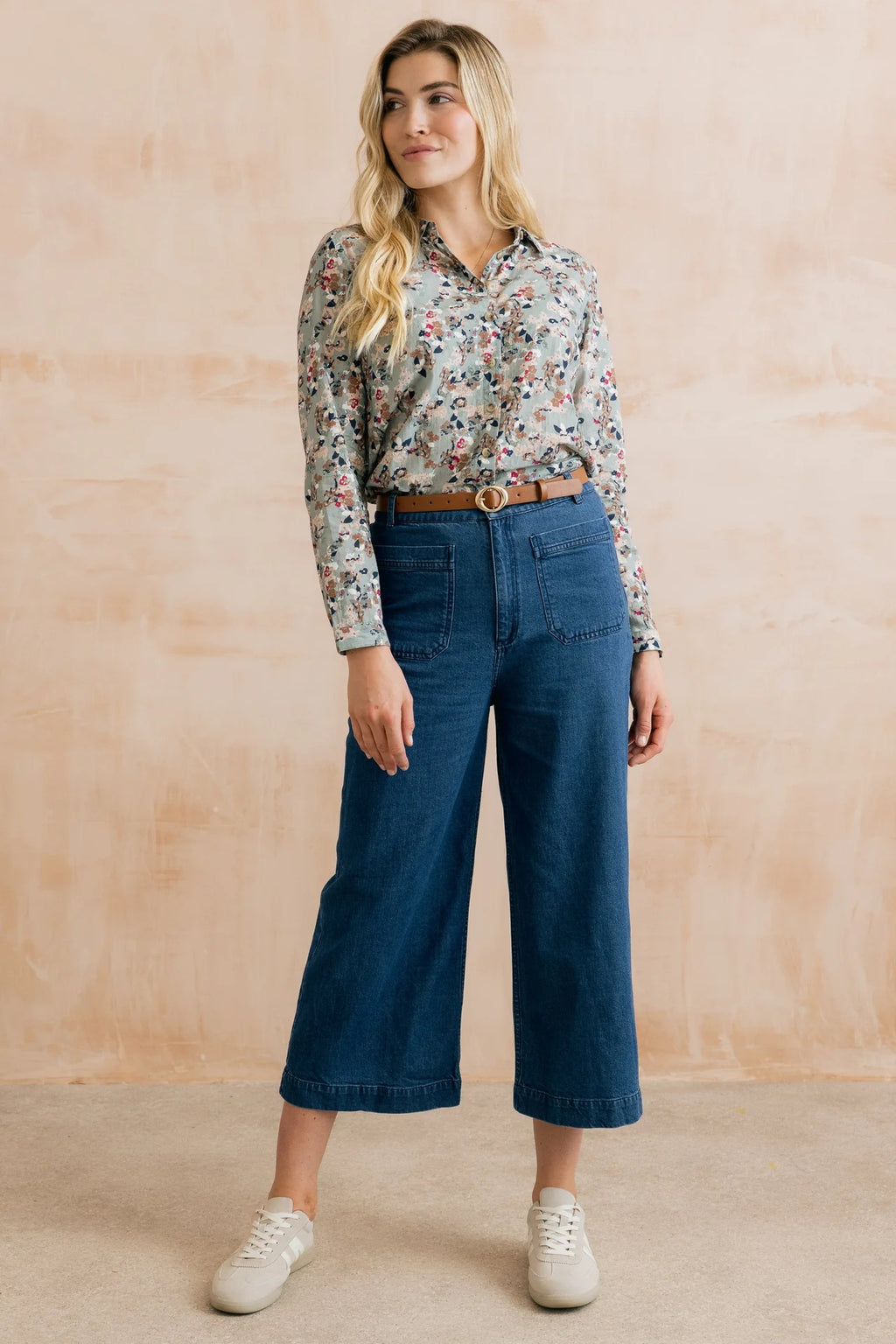 Lily & Me Amelia Cropped Wide Leg Jean