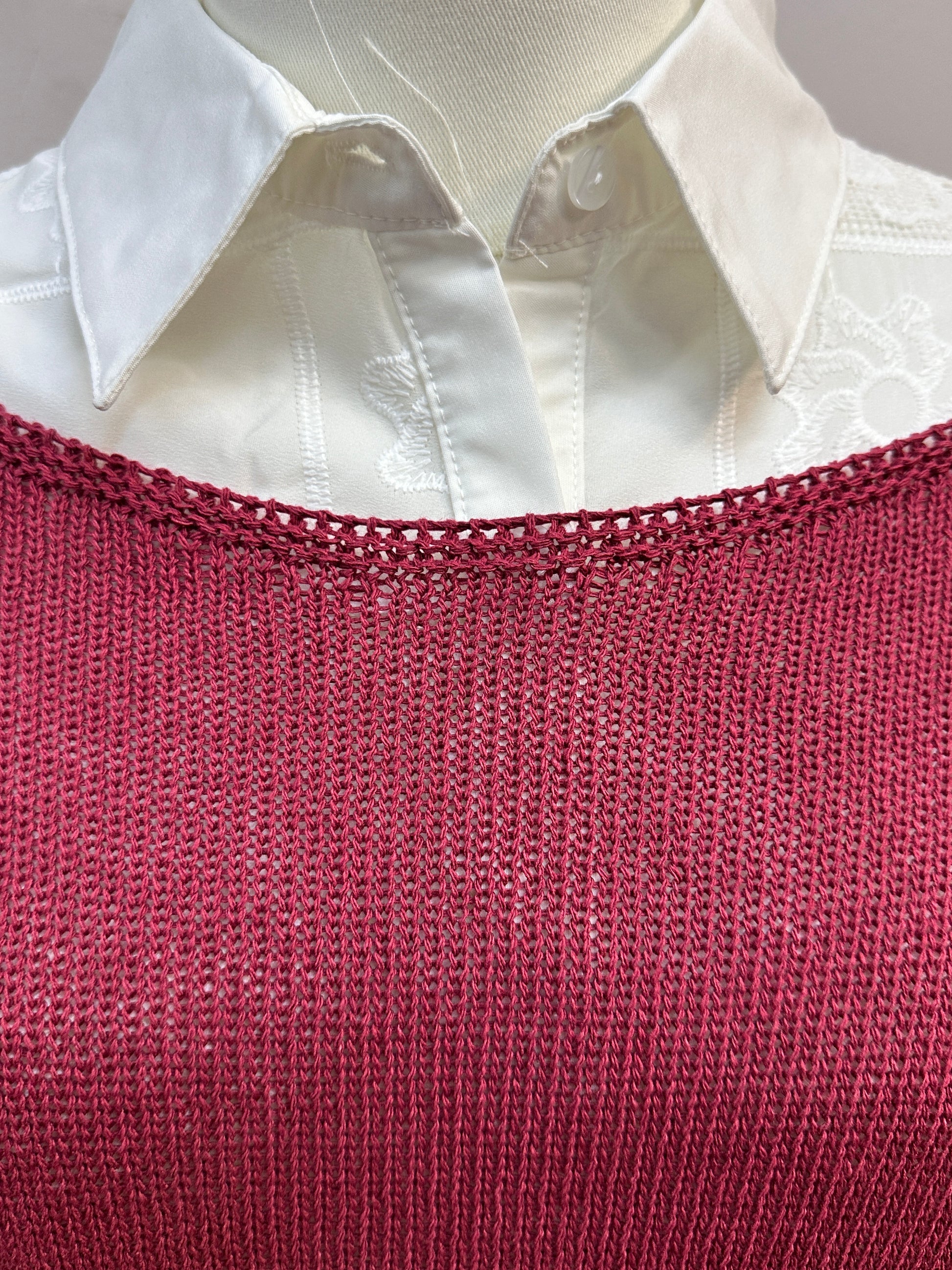 Fine Knit Red Star Jumper