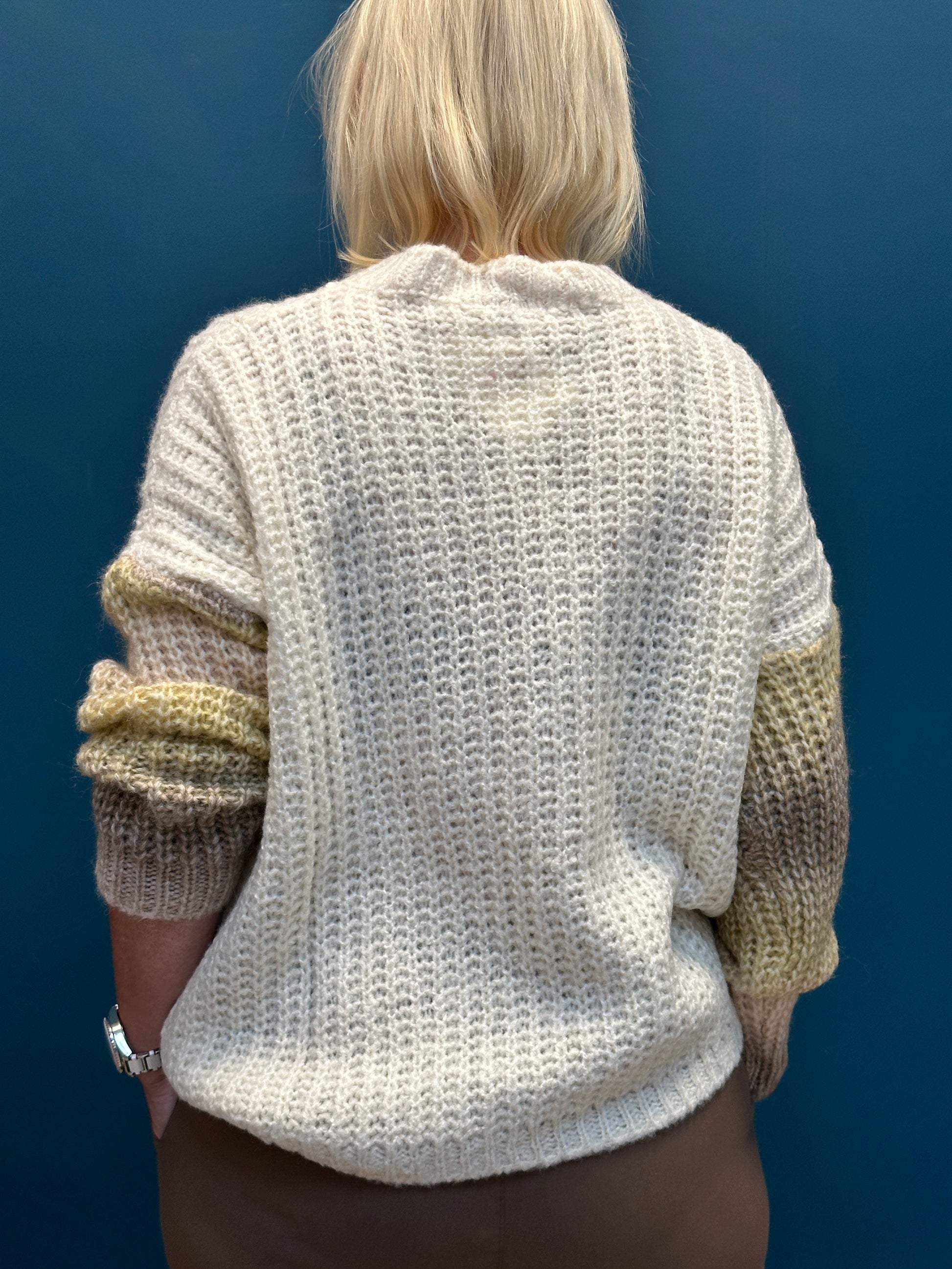 Goose Island Ombre Sleeve Lana Wool Jumper Mocha