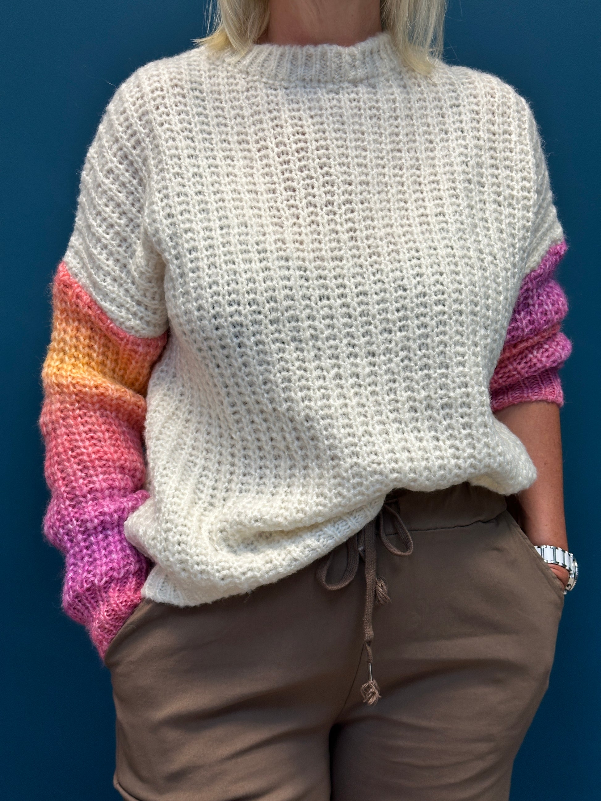 Goose Island Ombre Sleeve Lana Wool Berry