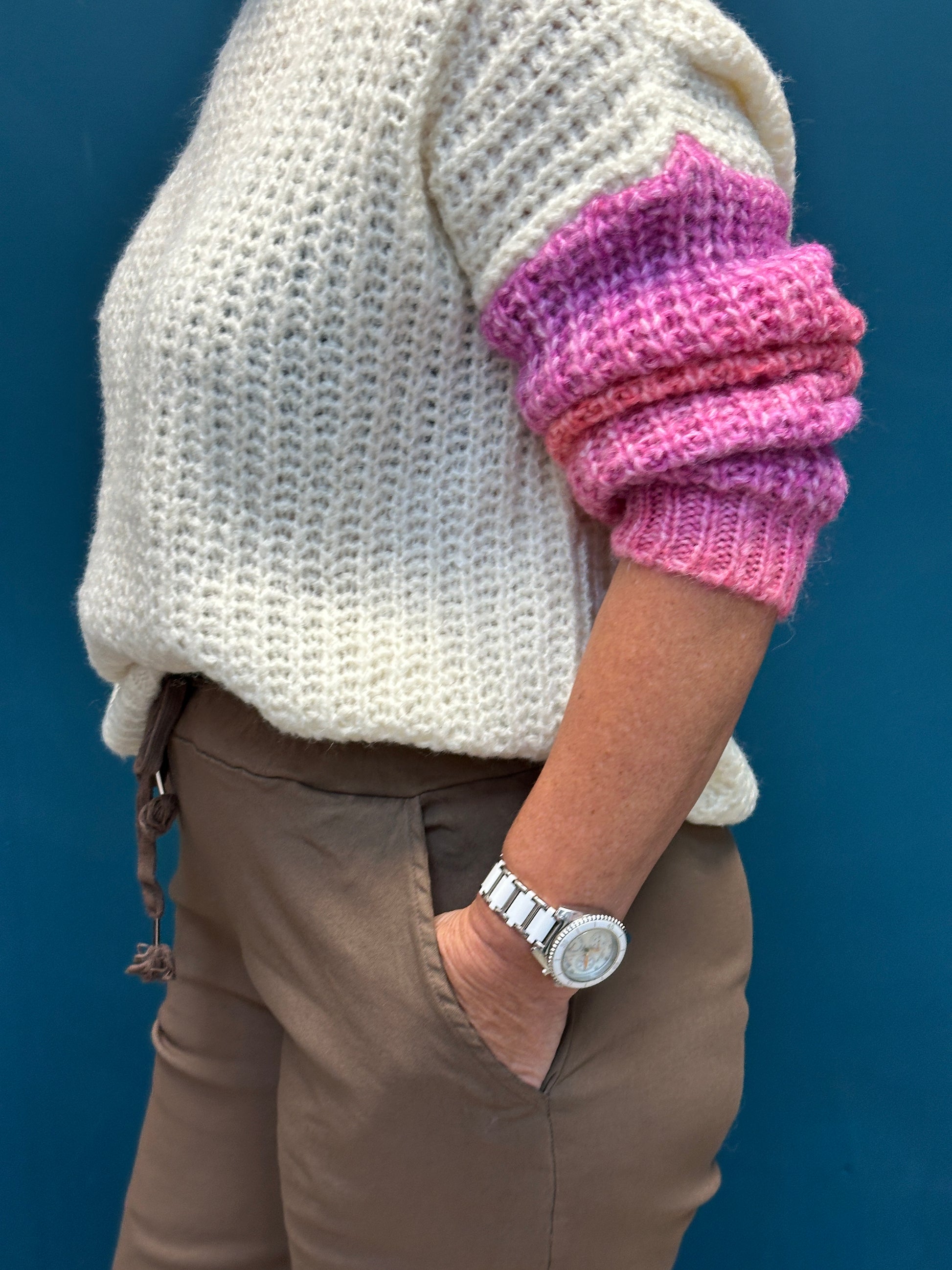 Goose Island Ombre Sleeve Lana Wool Berry