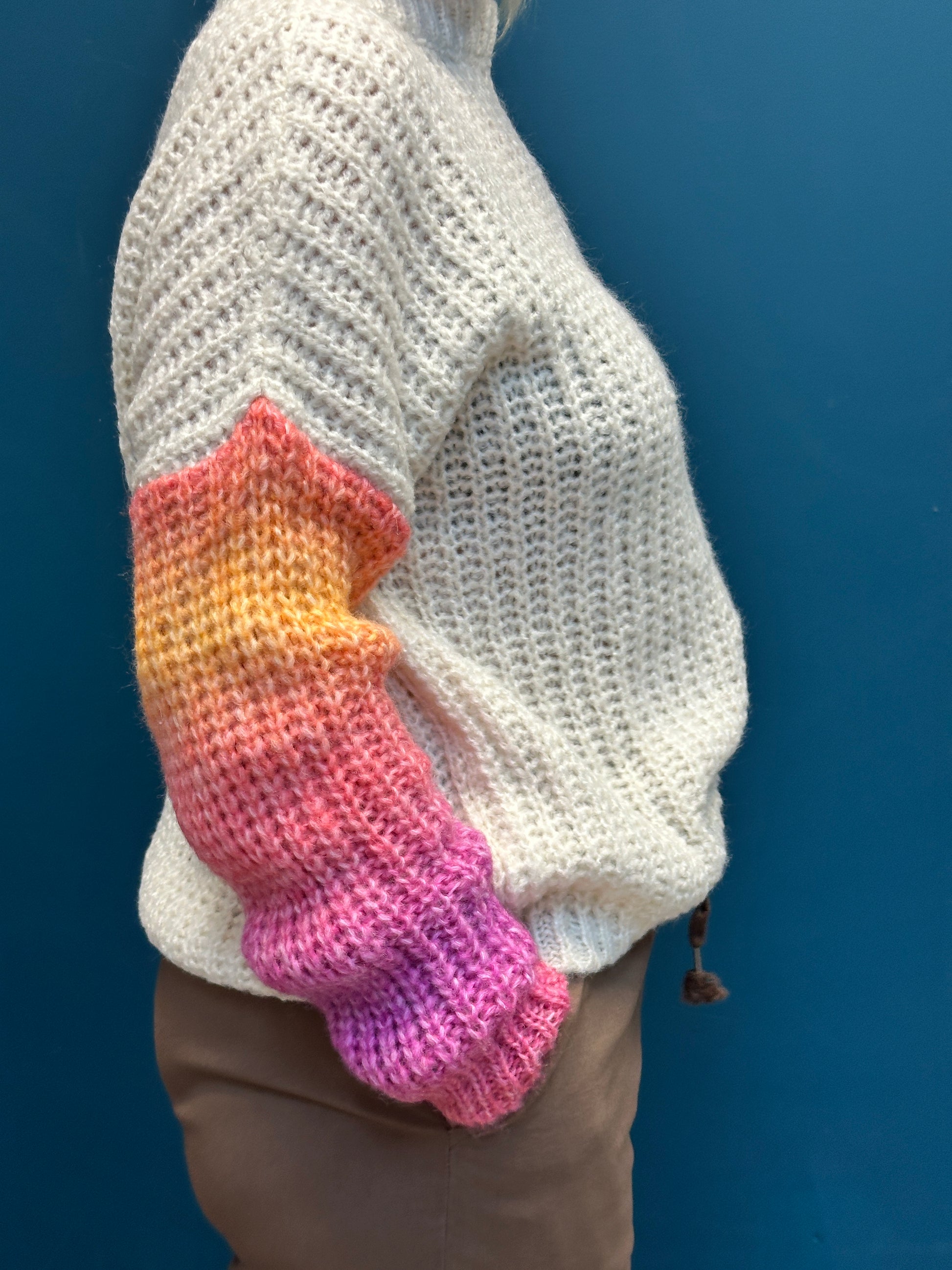 Goose Island Ombre Sleeve Lana Wool Berry