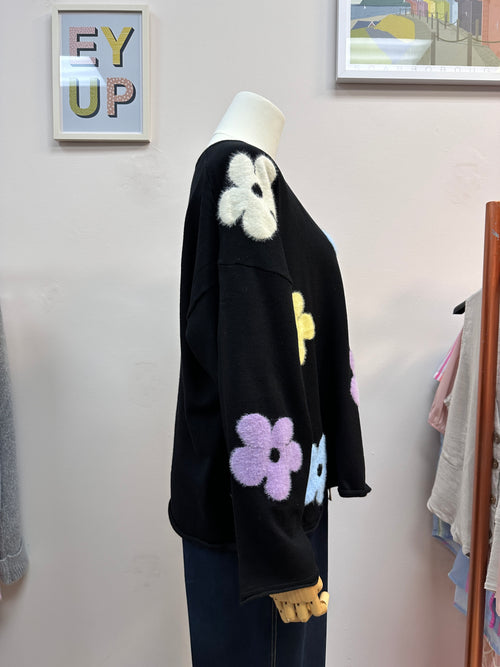 Daisy Crew Fine Knit Jumper