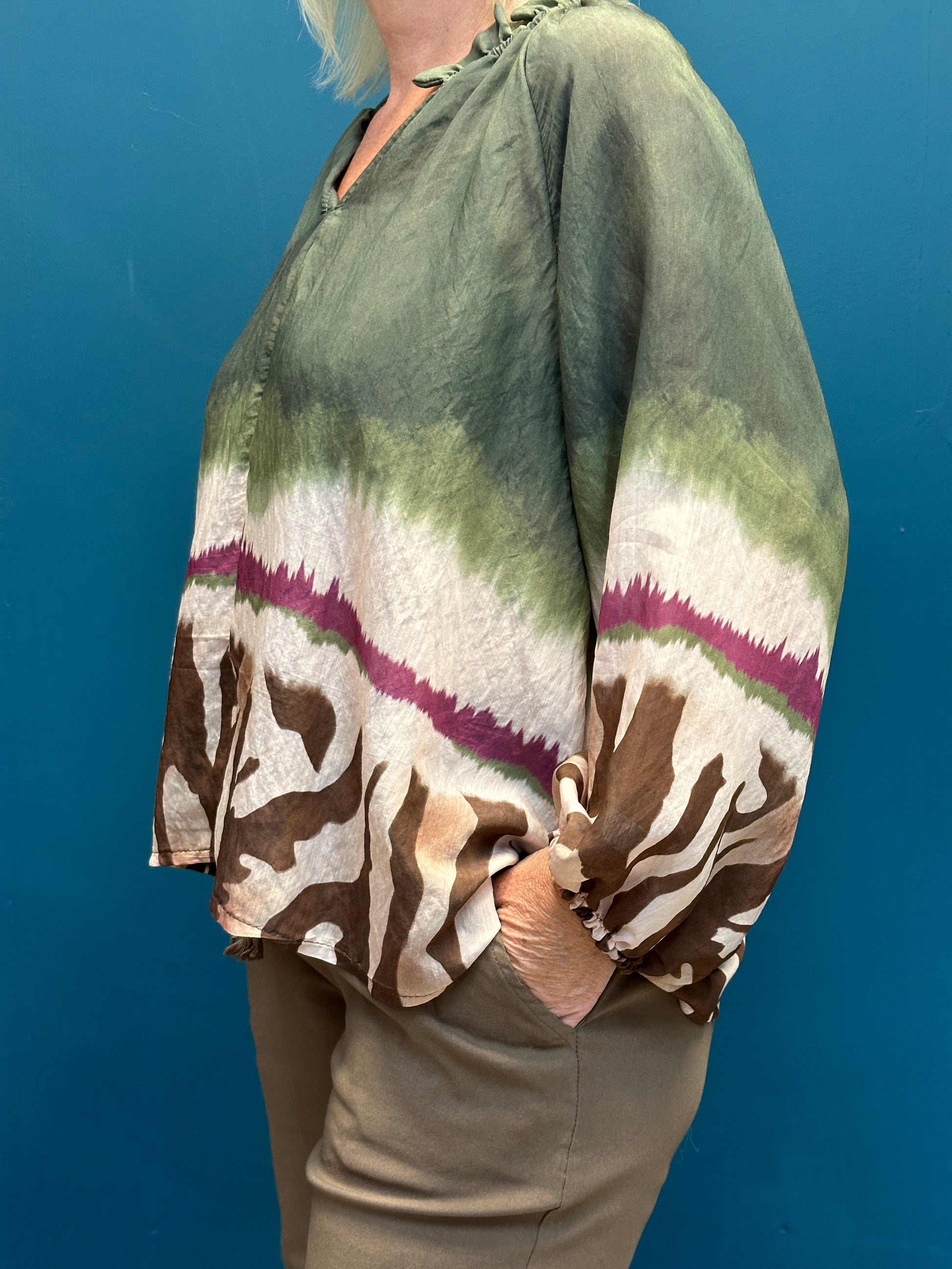 Marta Belladonna Shirt Military