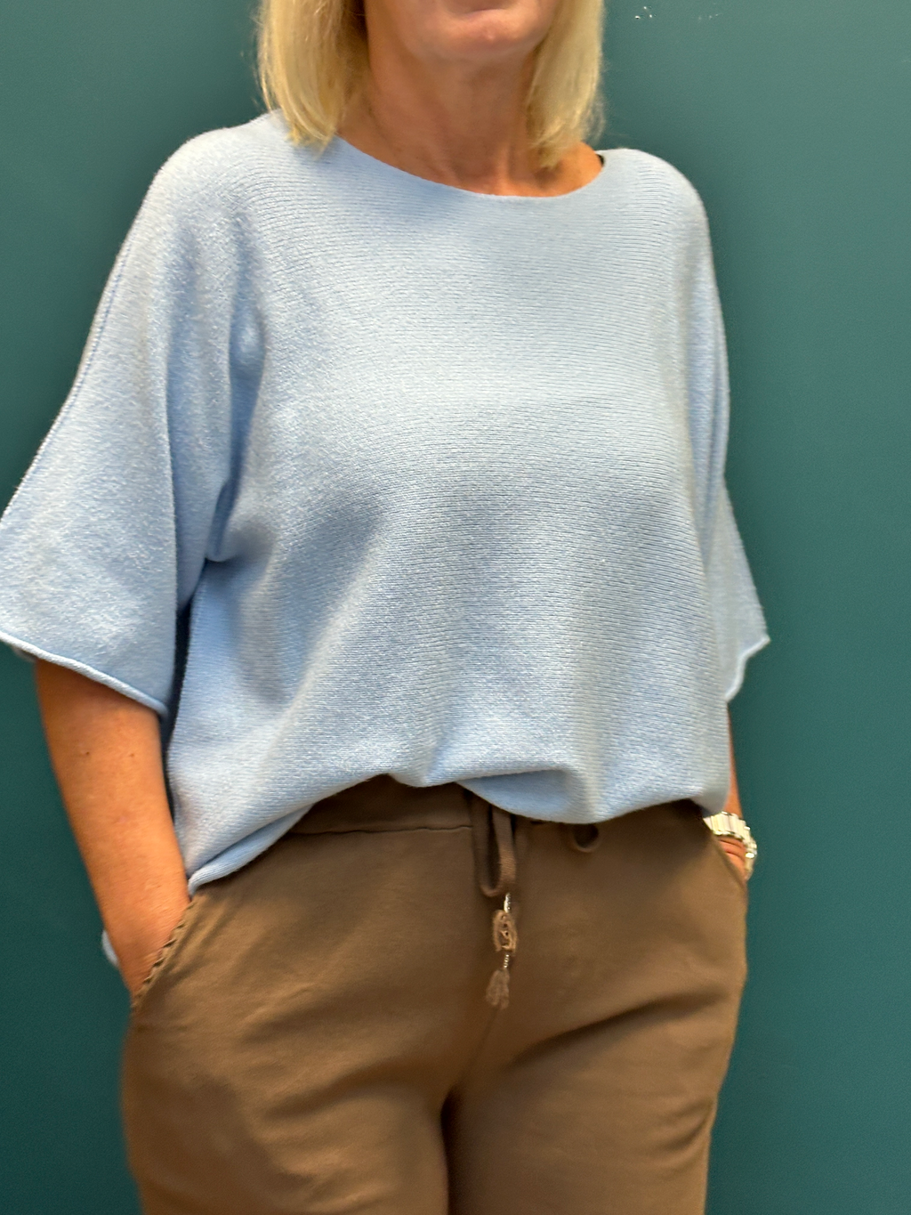 Marta Celeste Light Blue Knit