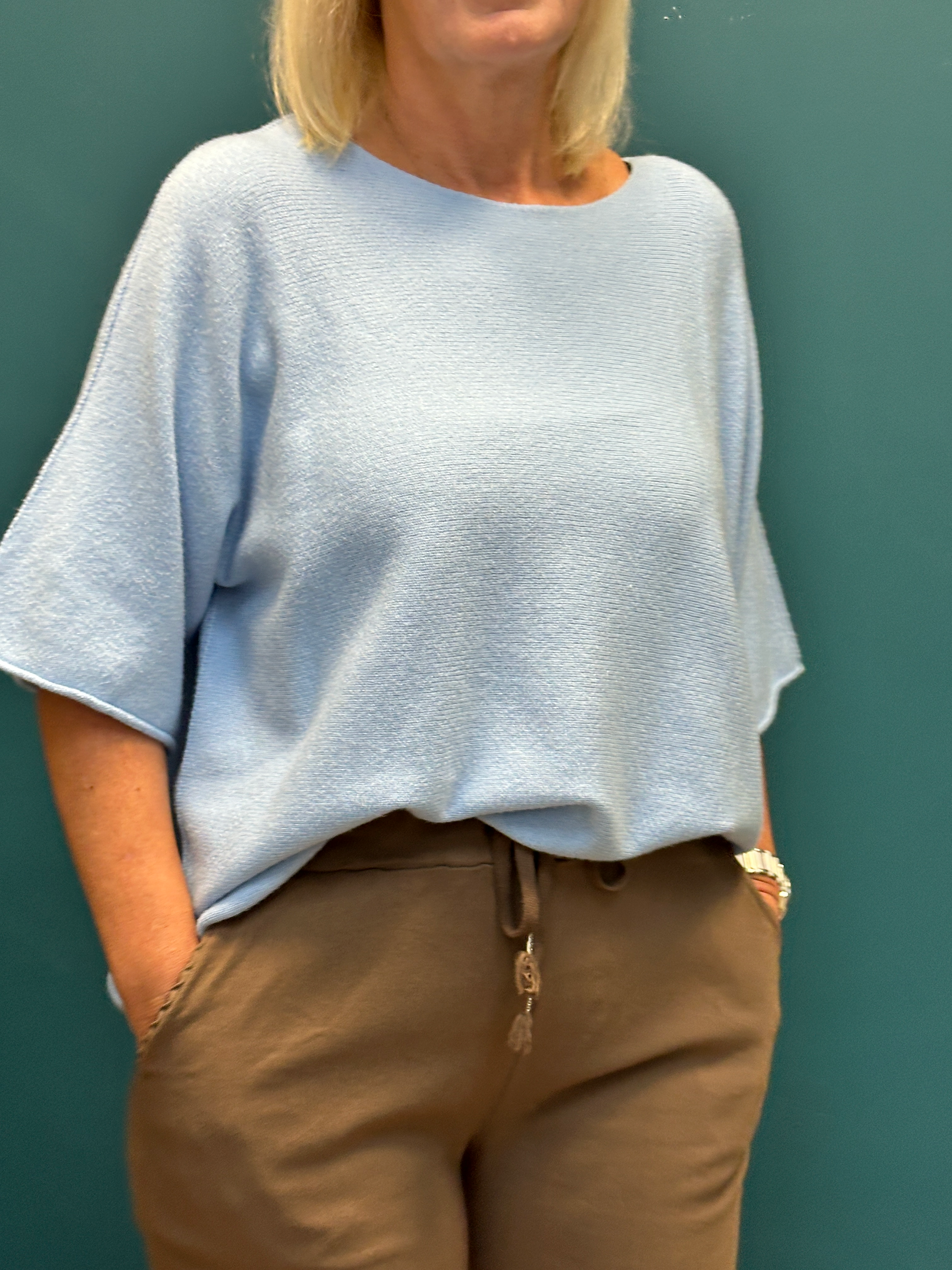 Marta Celeste Light Blue Knit