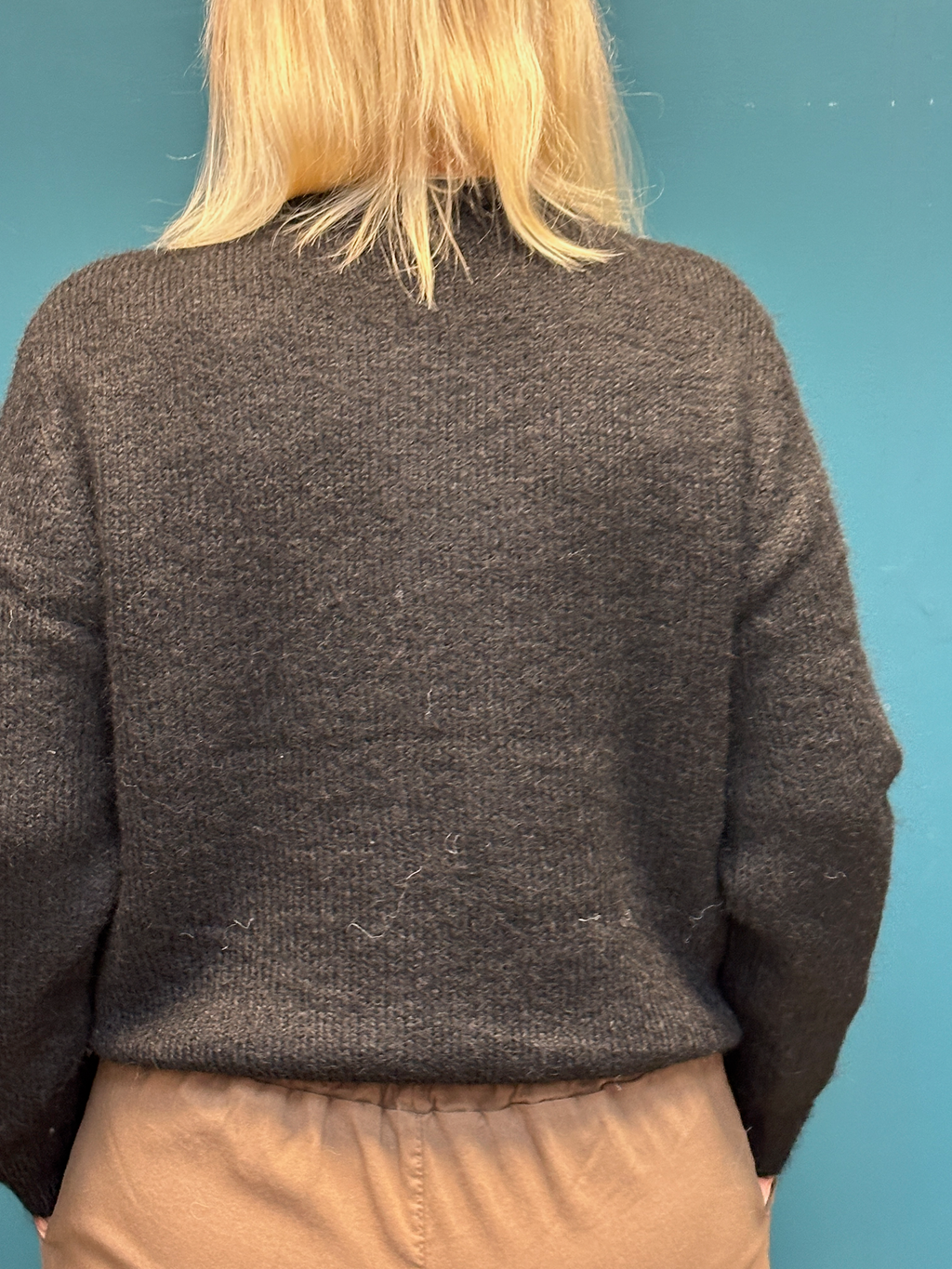 Cozy Black Heart Cardigan