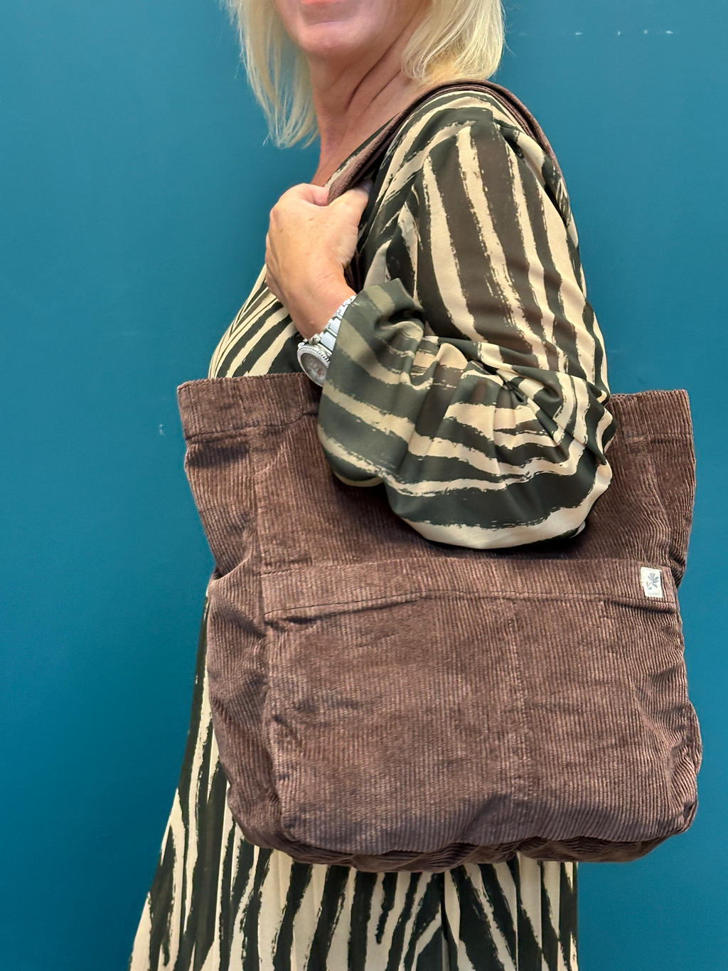 Goose Island Zebra Print Elasticated Waist Dress