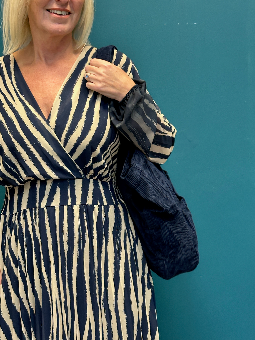 Goose Island Zebra Print Elasticated Waist Dress