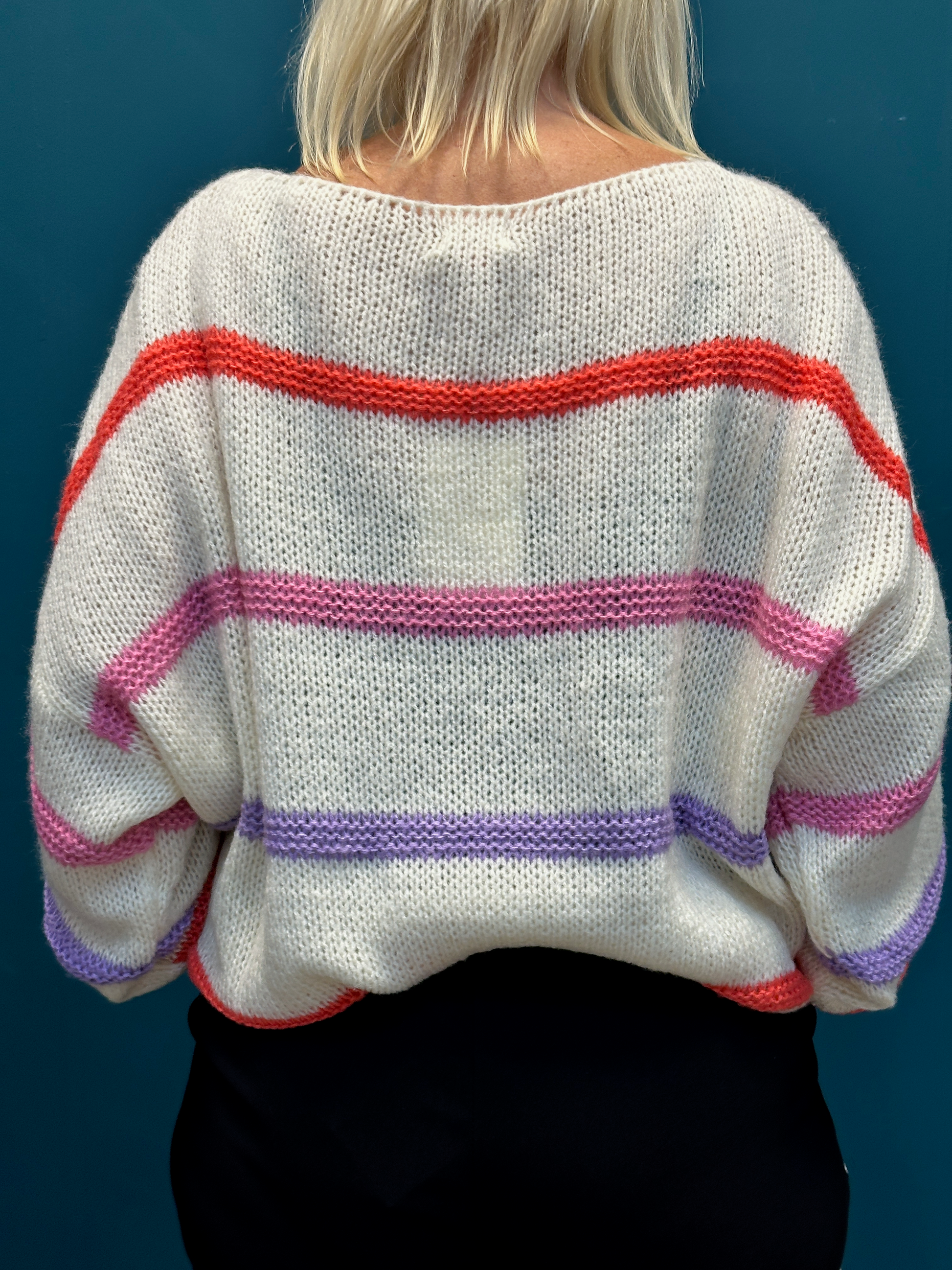 Goose Island Lana Wool Cream Stripe Jumper