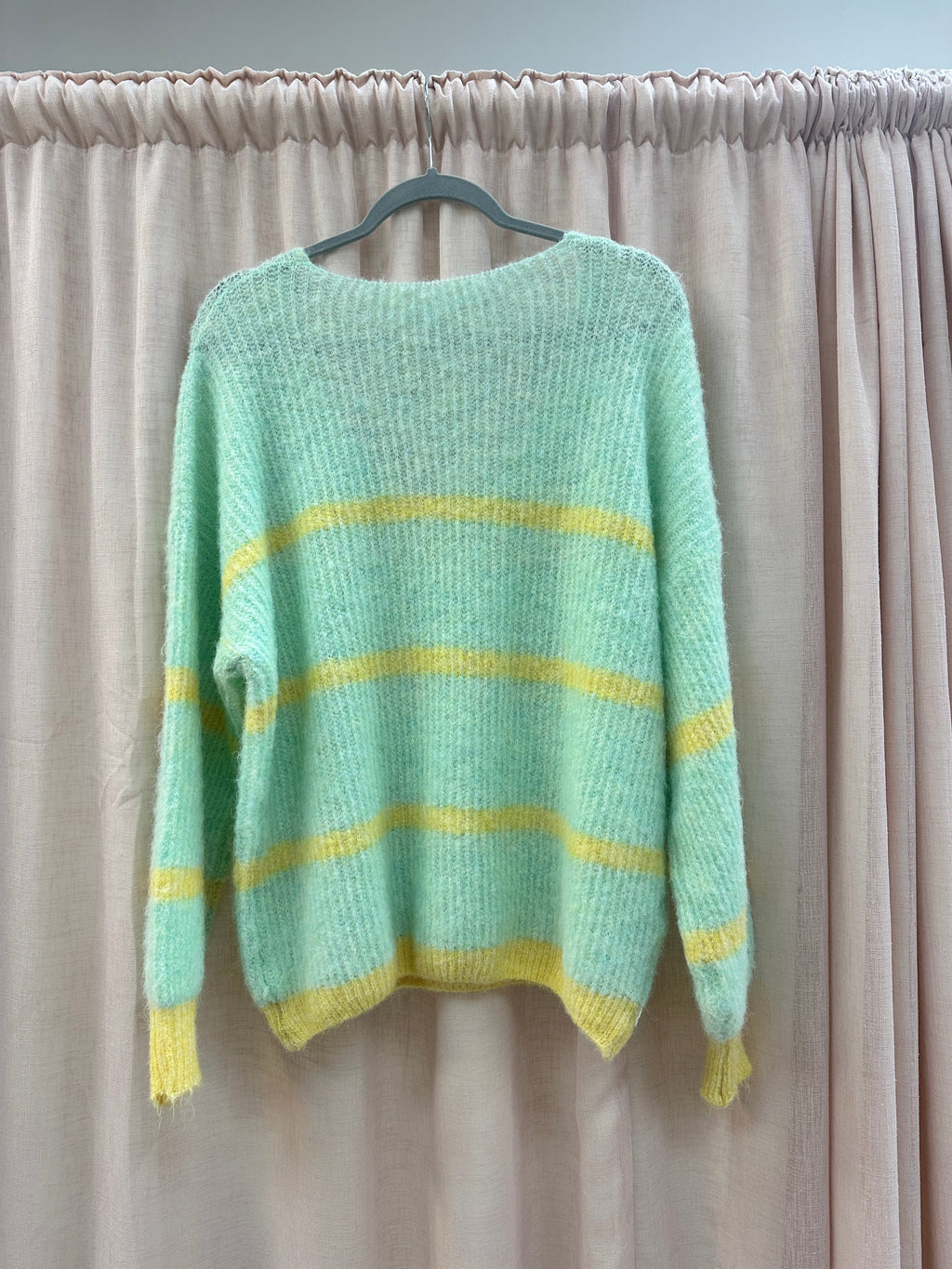 Mint Eliza Soft Stripe Knit Ginger + Gray
