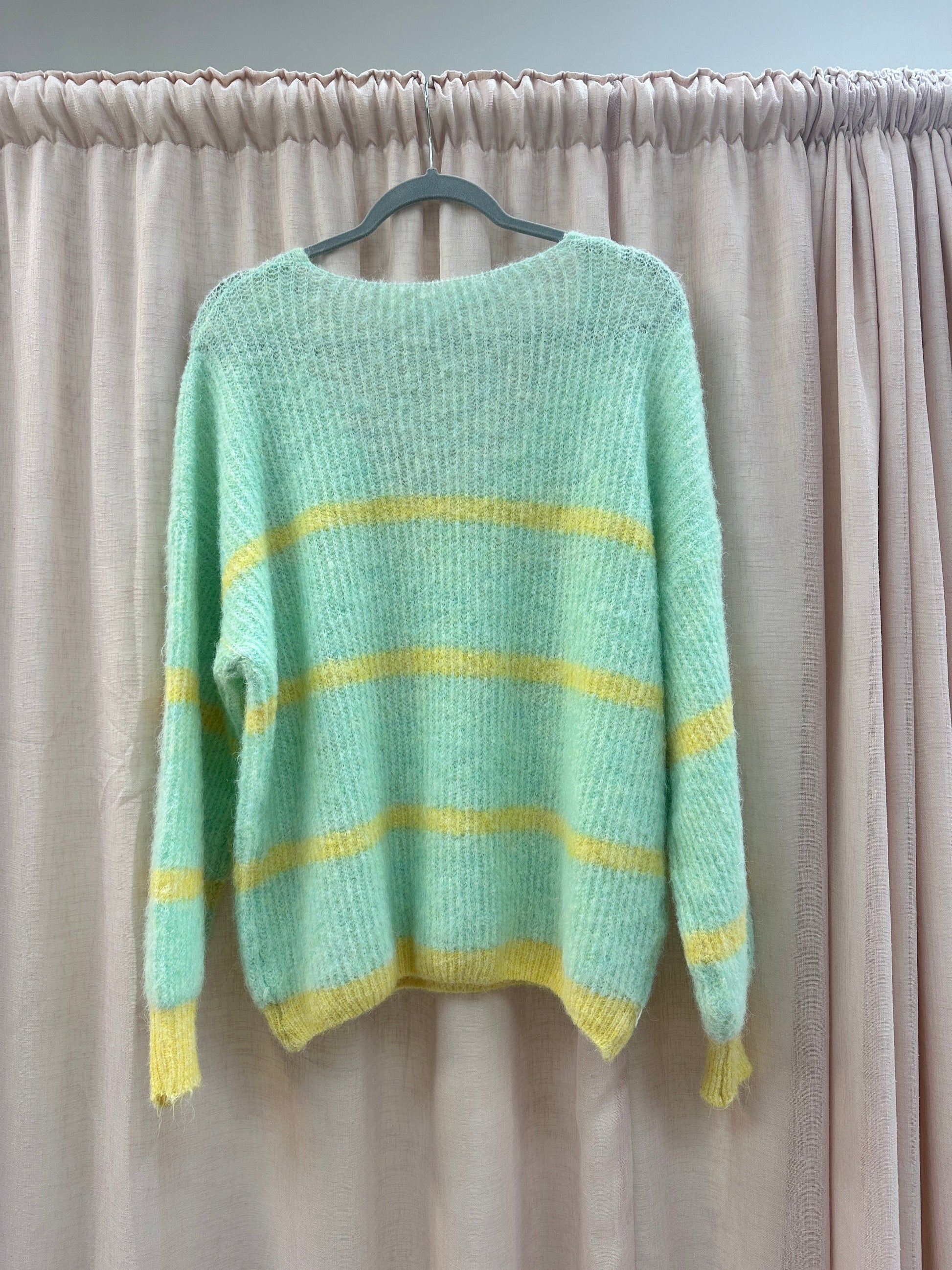 Mint Eliza Soft Stripe Knit Ginger + Gray