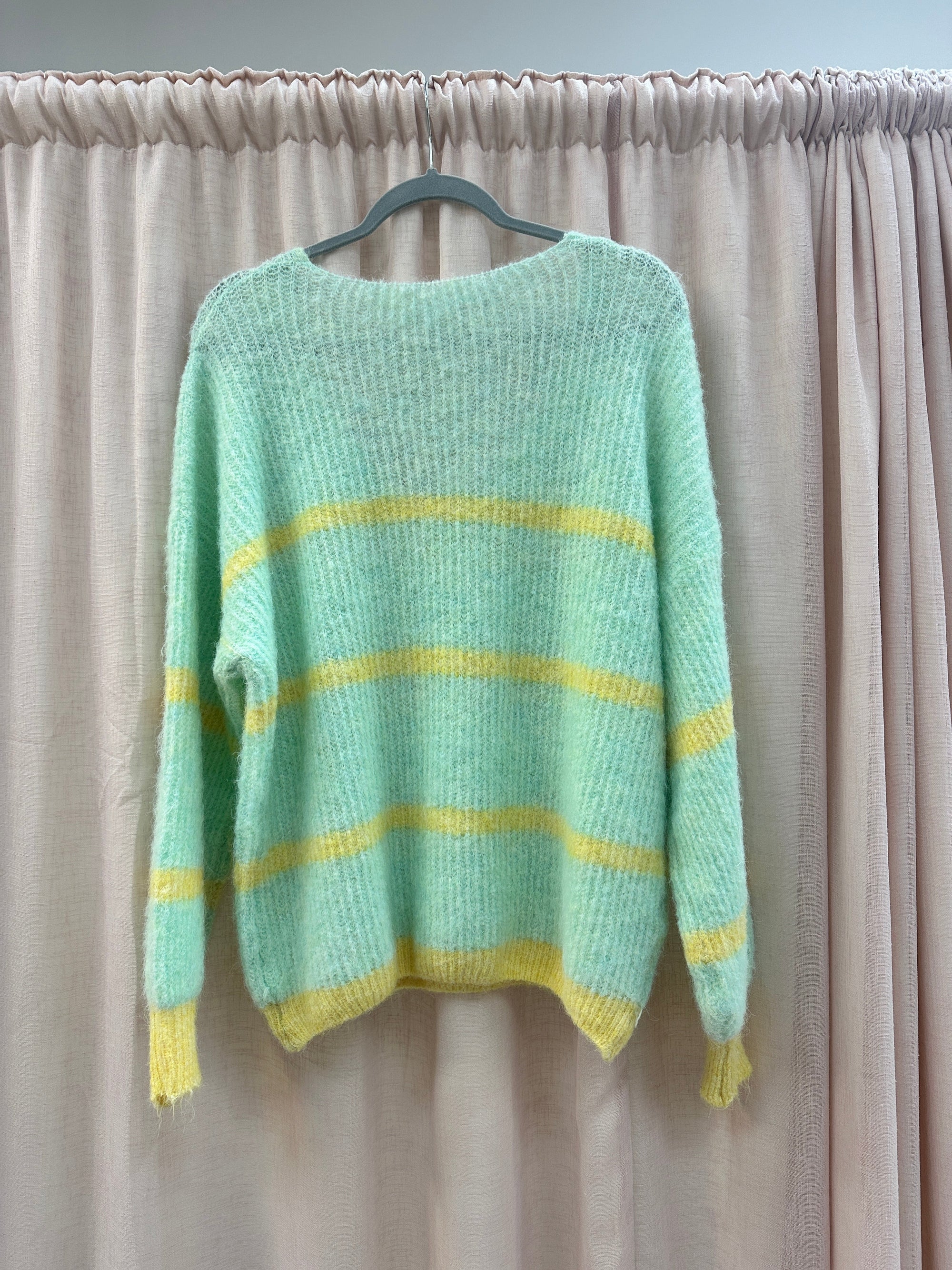 Mint Eliza Soft Stripe Knit Ginger + Gray