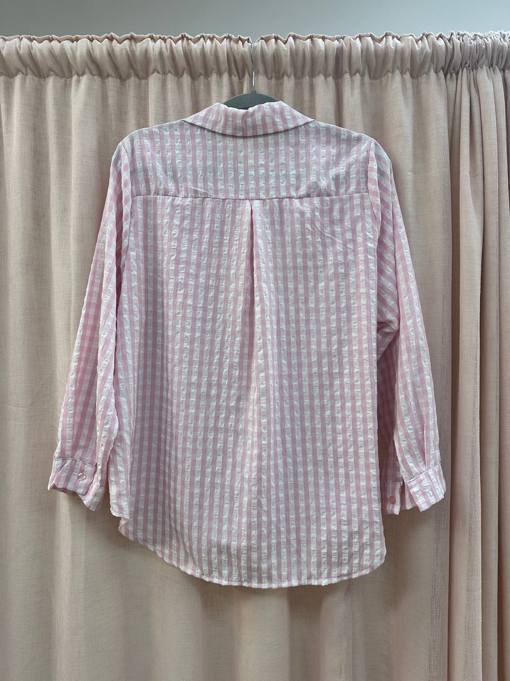 Penny Gingham Shirt Pink Ginger + Gray