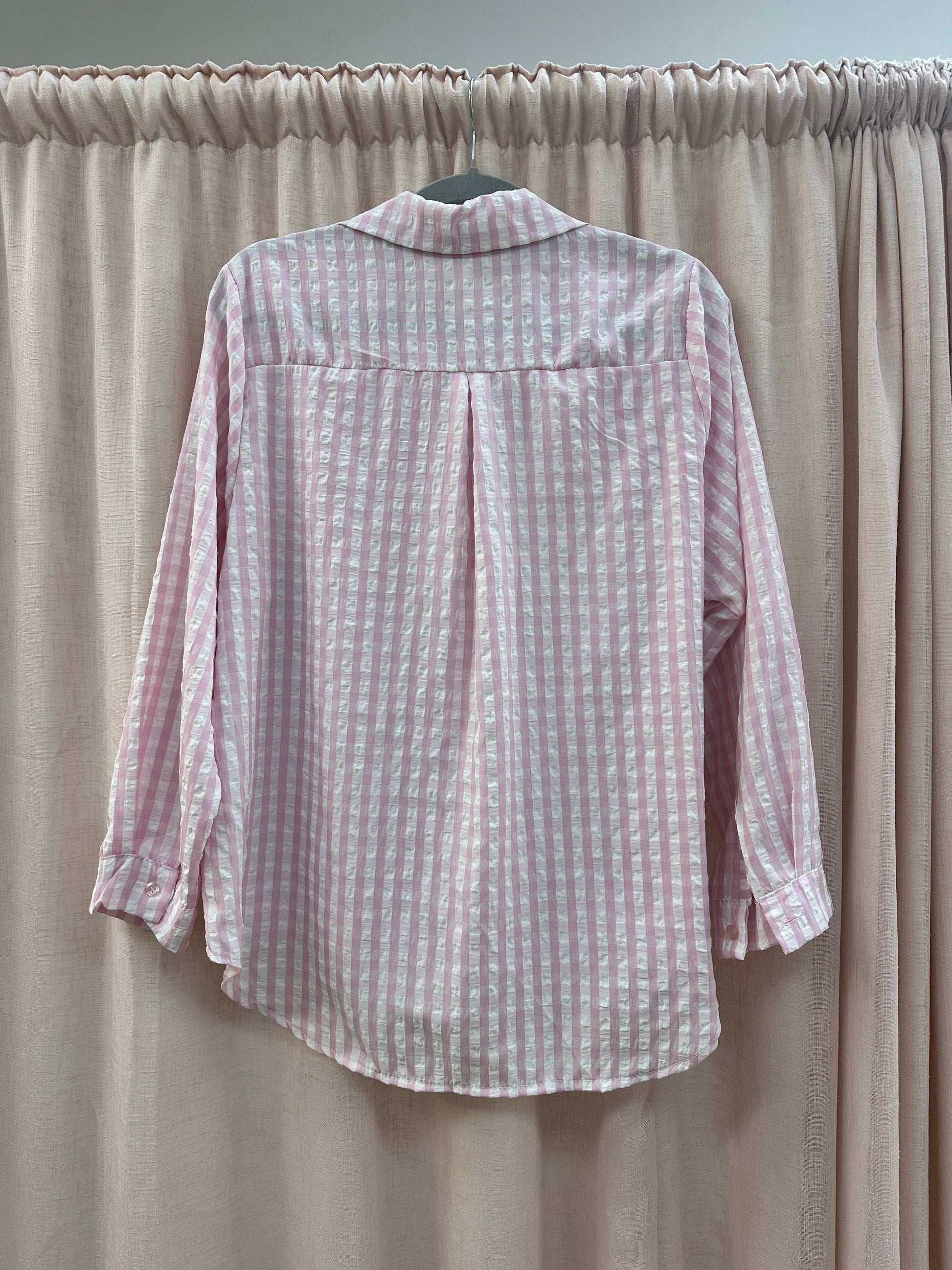 Penny Gingham Shirt Pink Ginger + Gray