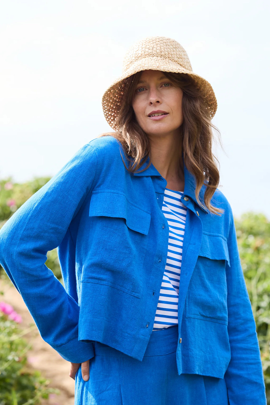 Lily & Me Linen Grasslands Jacket