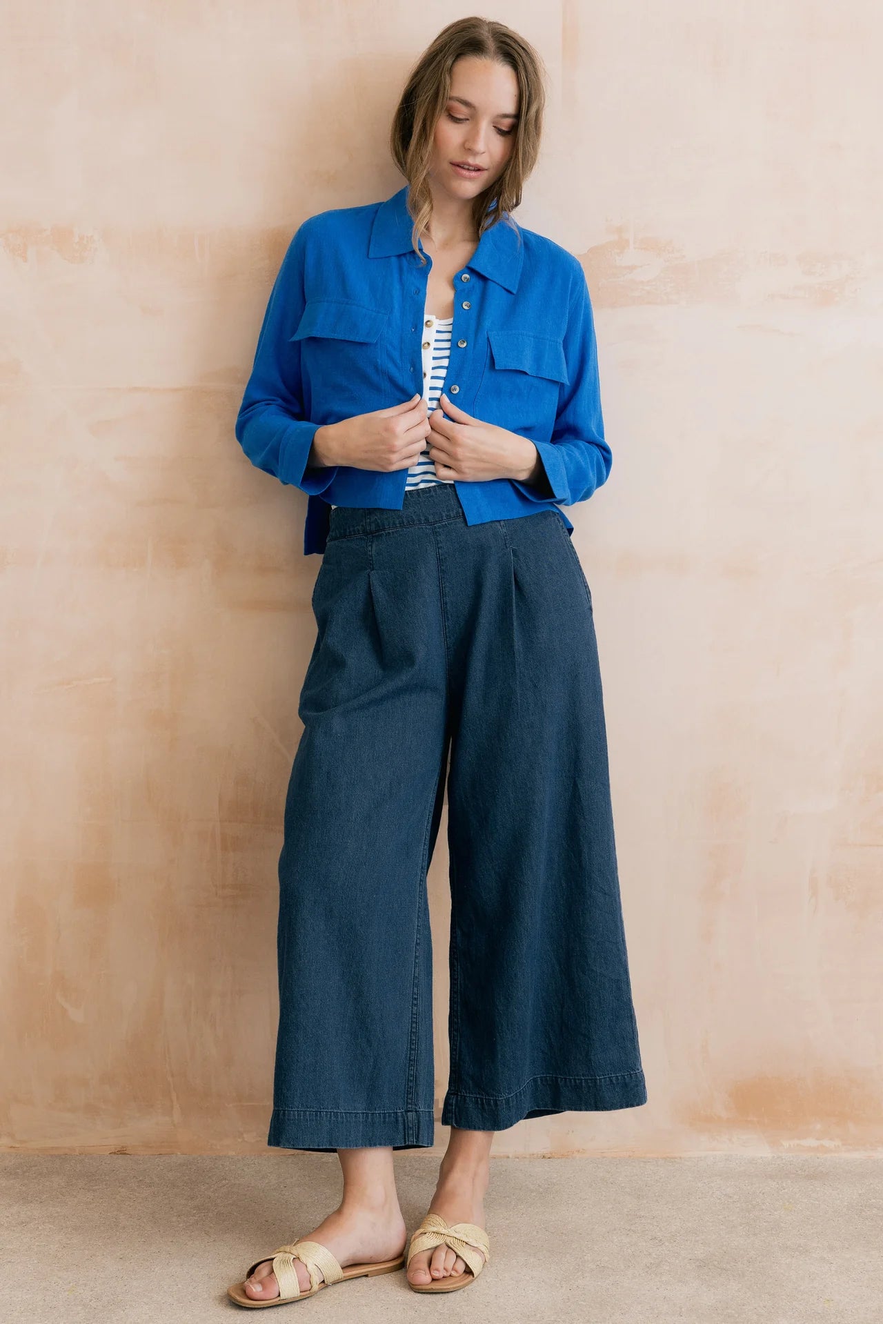 Lily & Me Linen Grasslands Jacket