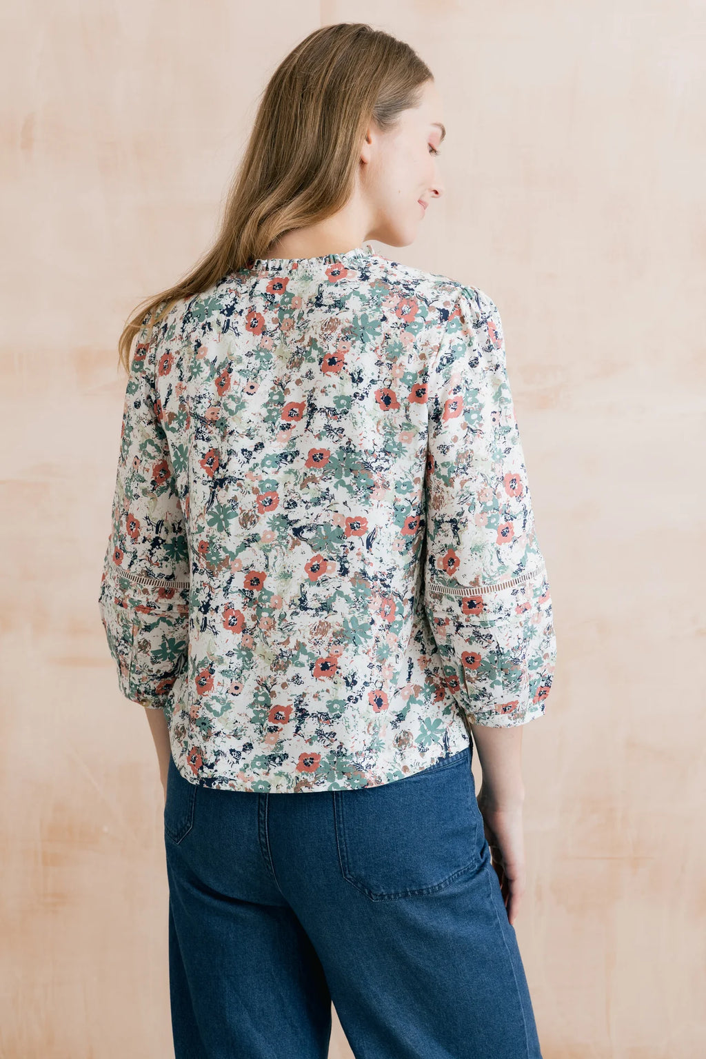 Lily & Me Marie 3/4 Sleeve Blouse Rewild