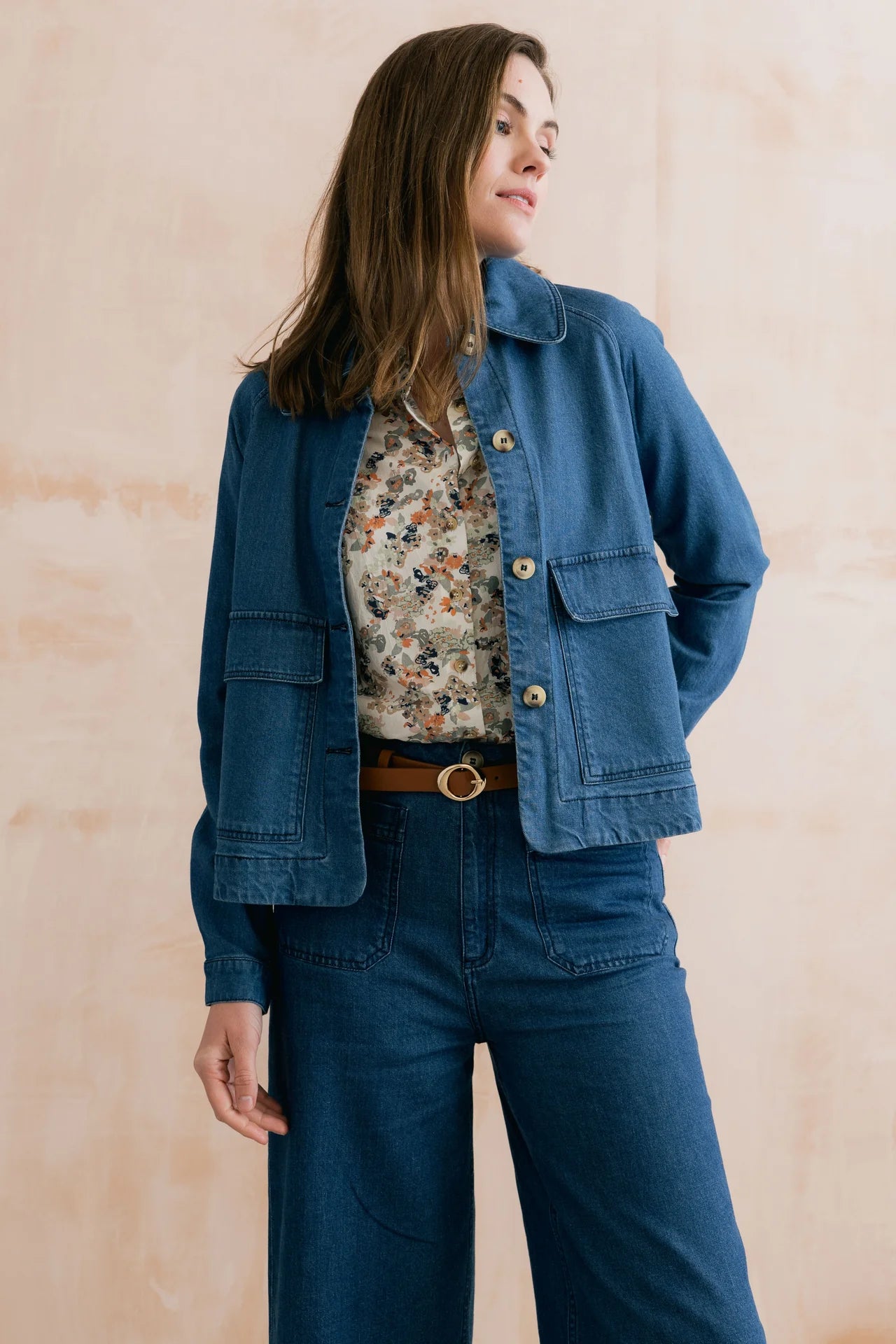 Lily & Me Helen Jacket Plain Heavy Denim