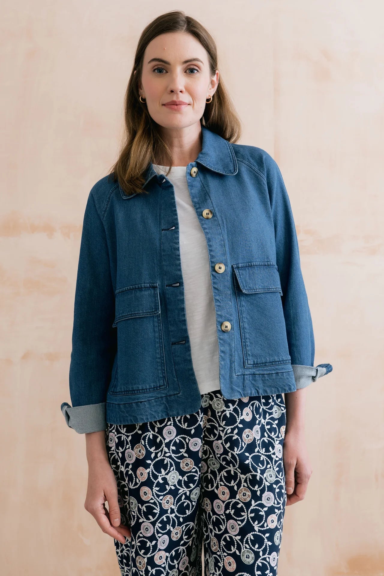 Lily & Me Helen Jacket Plain Heavy Denim