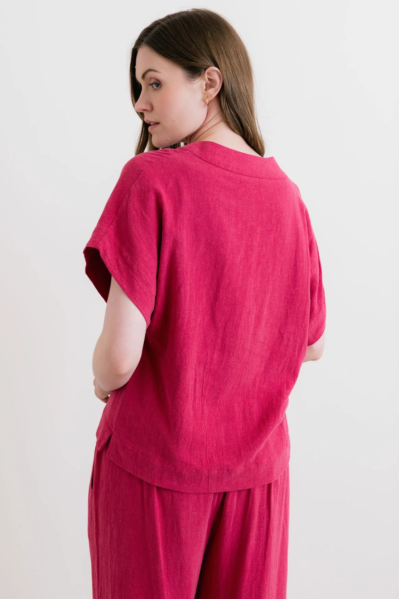 Lily & Me Orchard Top Plain Linen Bosenberry
