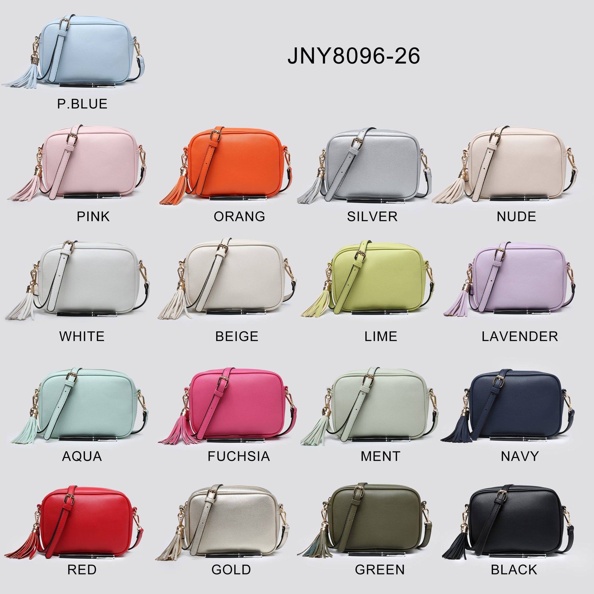 Premium Vegan Leather Camera Crossbody Bag JNY8096: OLIVE