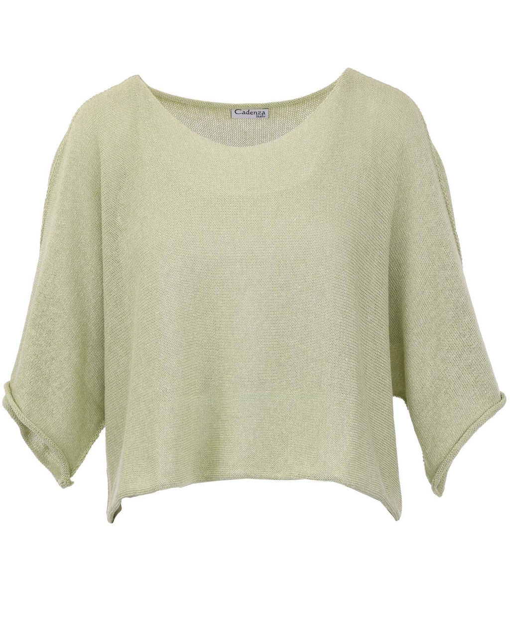 Cotton Blend Short Tunic Top: Pink / One Size