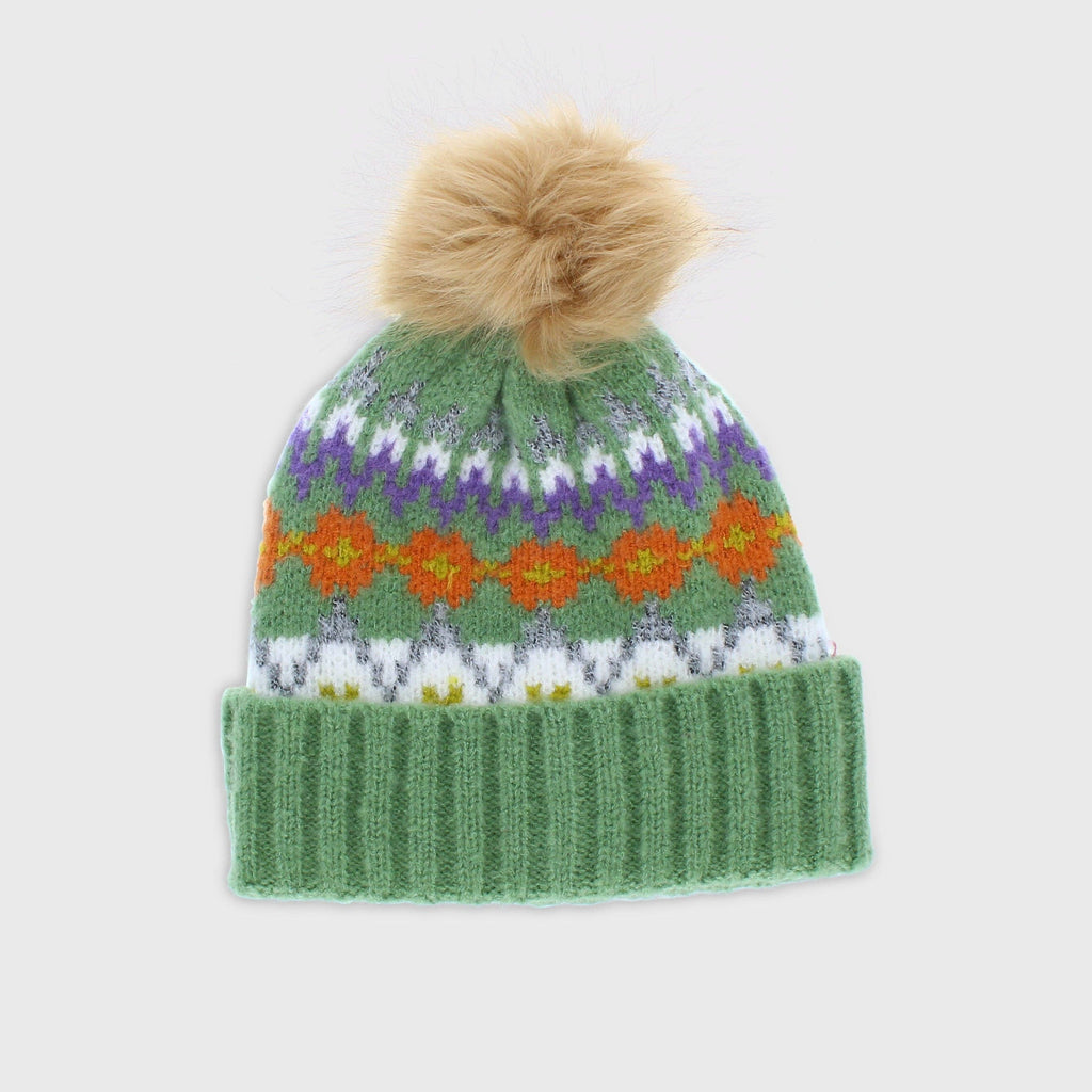 Carla Bobble Hat: Pink