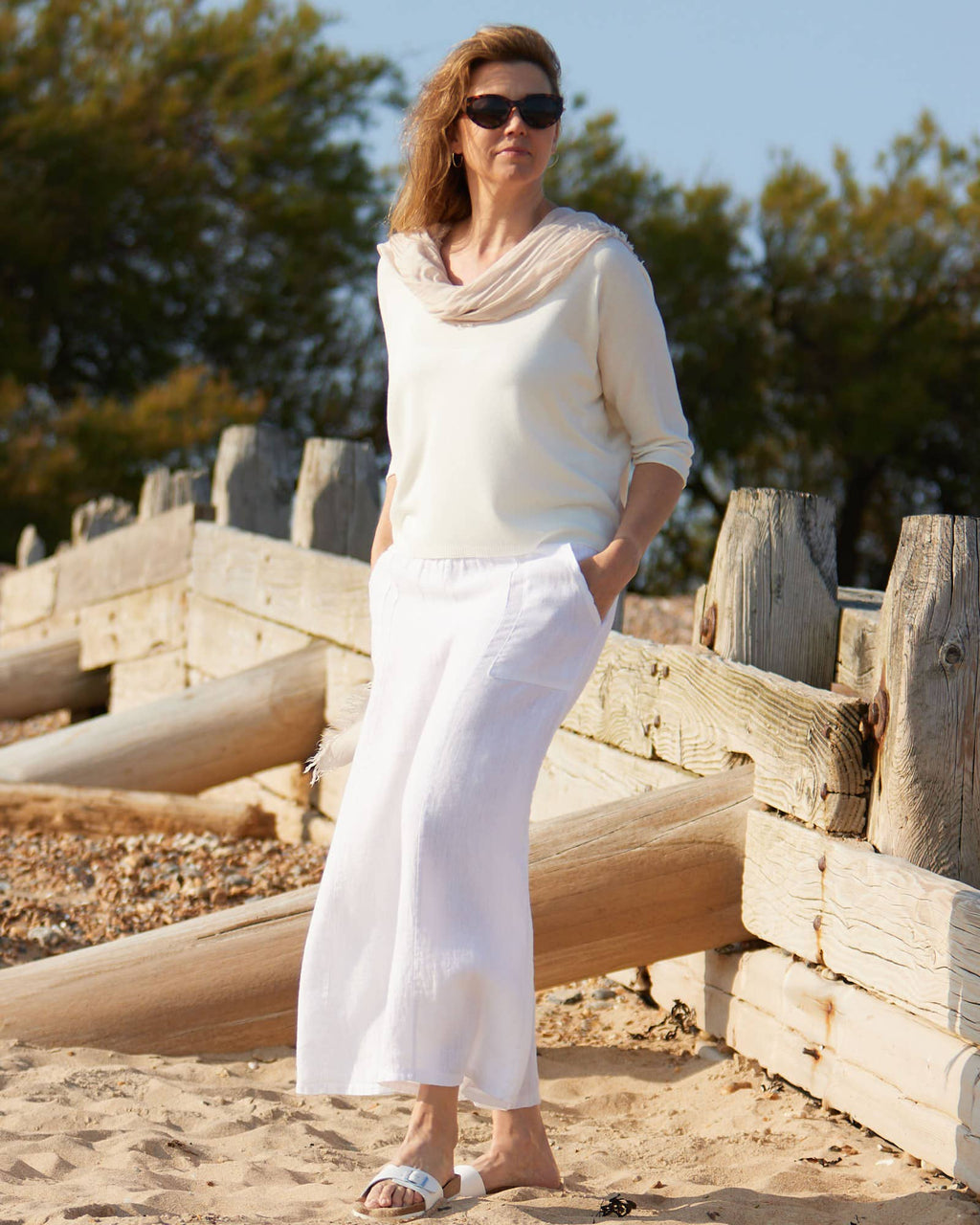 Summer Knit Top: Taupe