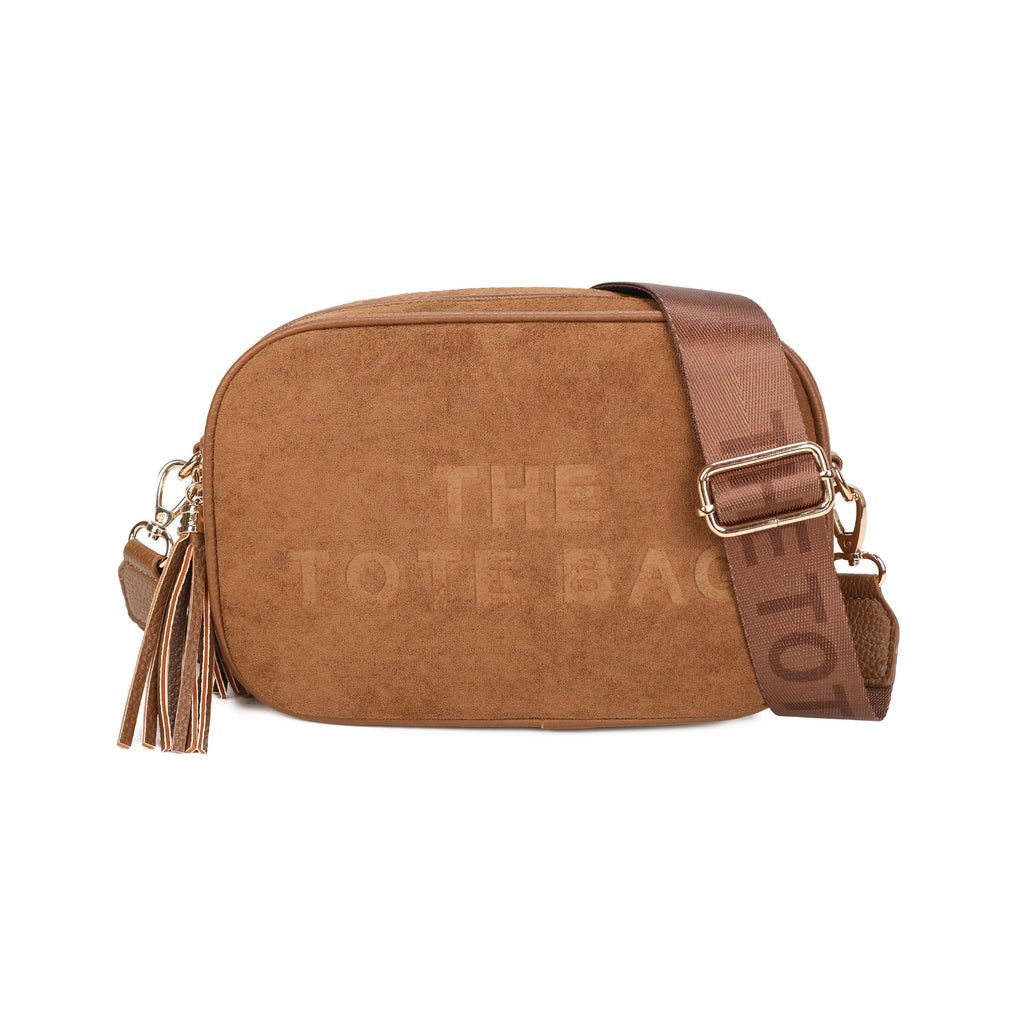JM1720 Suede Crossbody Bag: Wine