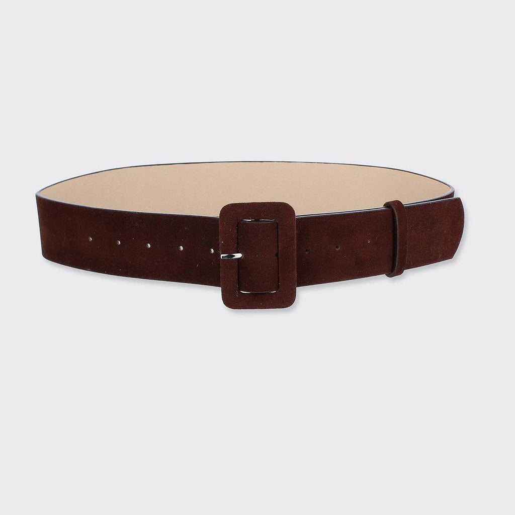 Suede Belt: Chocolate