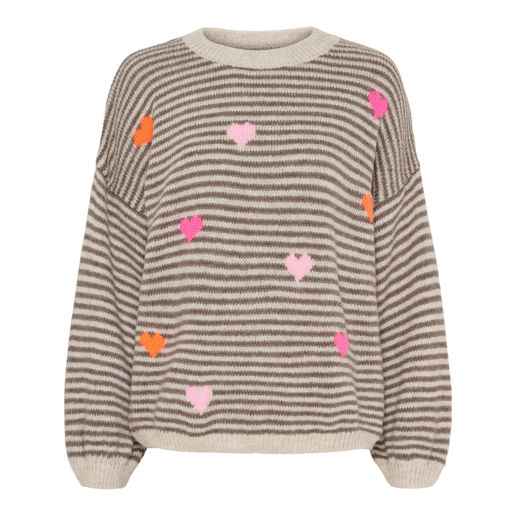 Marta Hearts Stripe Jumper